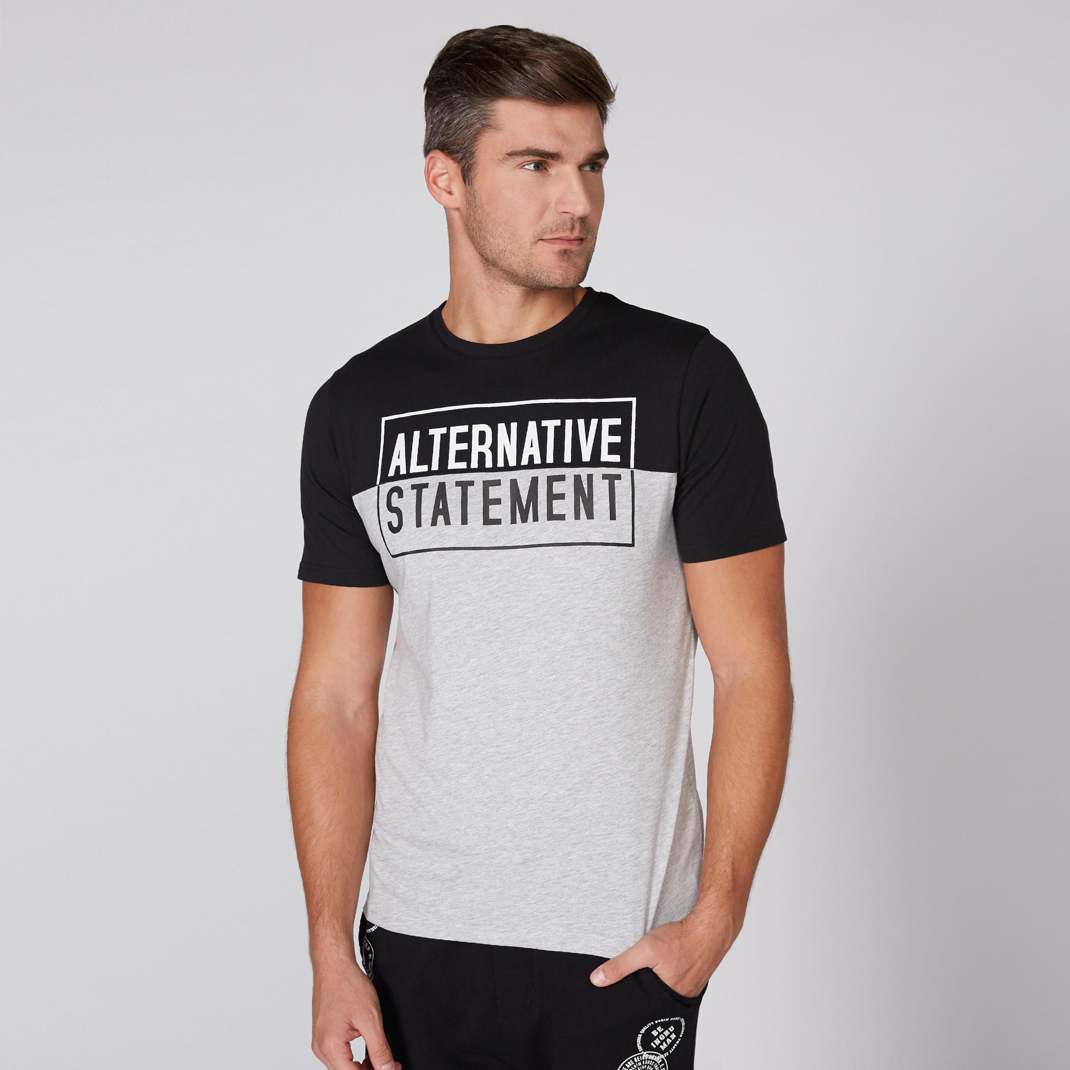 Printed T-Shirt with Round Neck and Short Sleeves-men-clothing-tshirtsandpolos-tshirts-image-1
