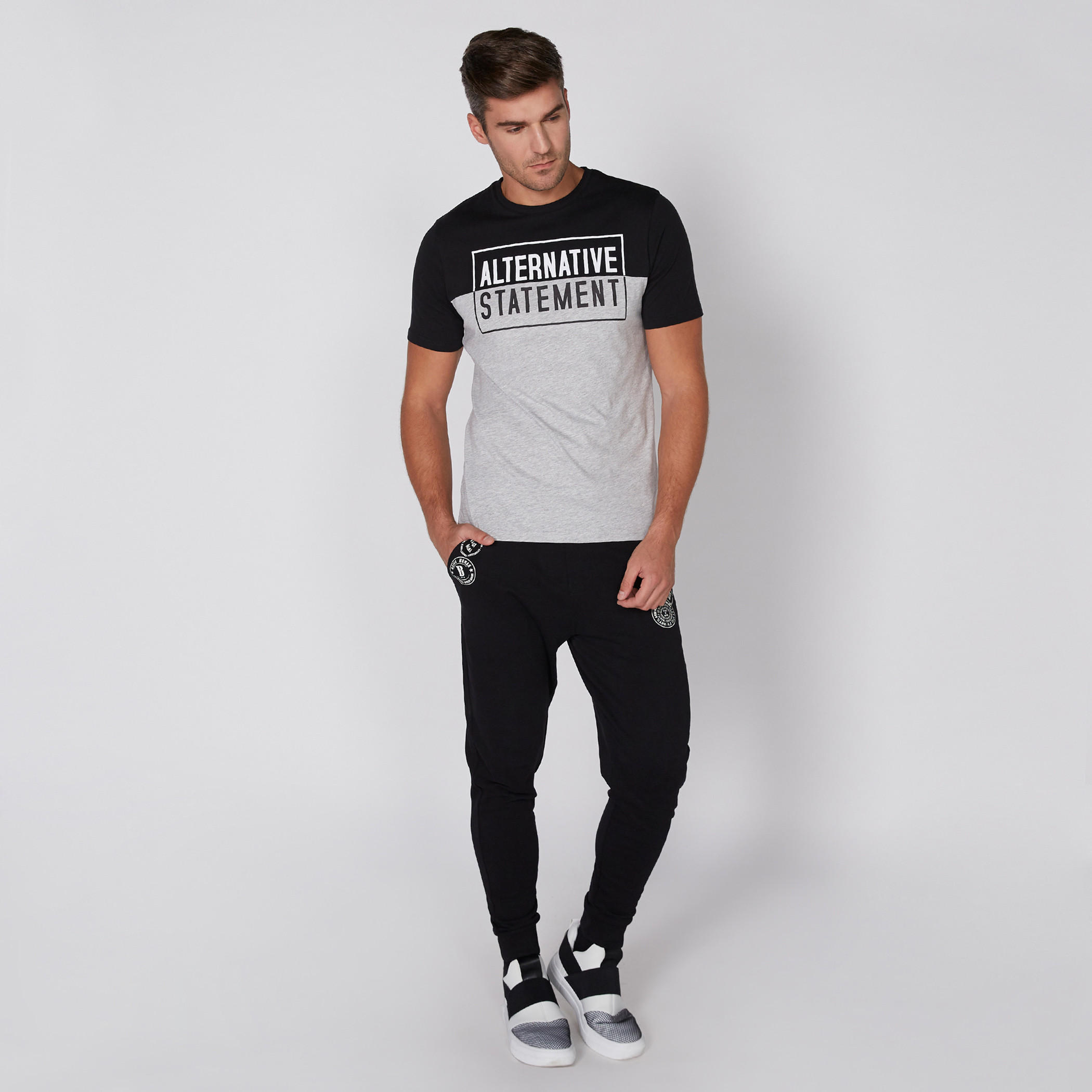 Printed T-Shirt with Round Neck and Short Sleeves-men-clothing-tshirtsandpolos-tshirts-image-2