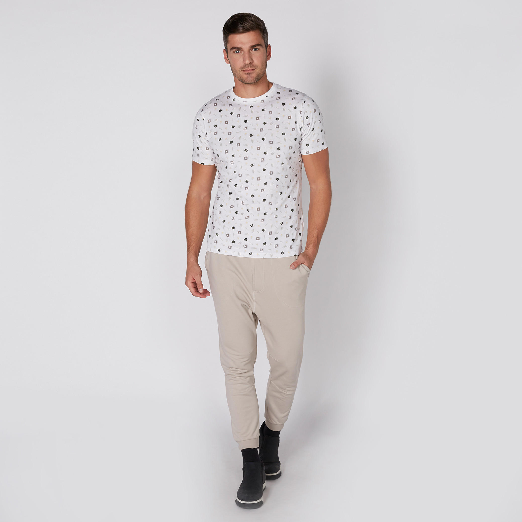 Printed T-Shirt with Round Neck and Short Sleeves-men-clothing-tshirtsandpolos-tshirts-image-1