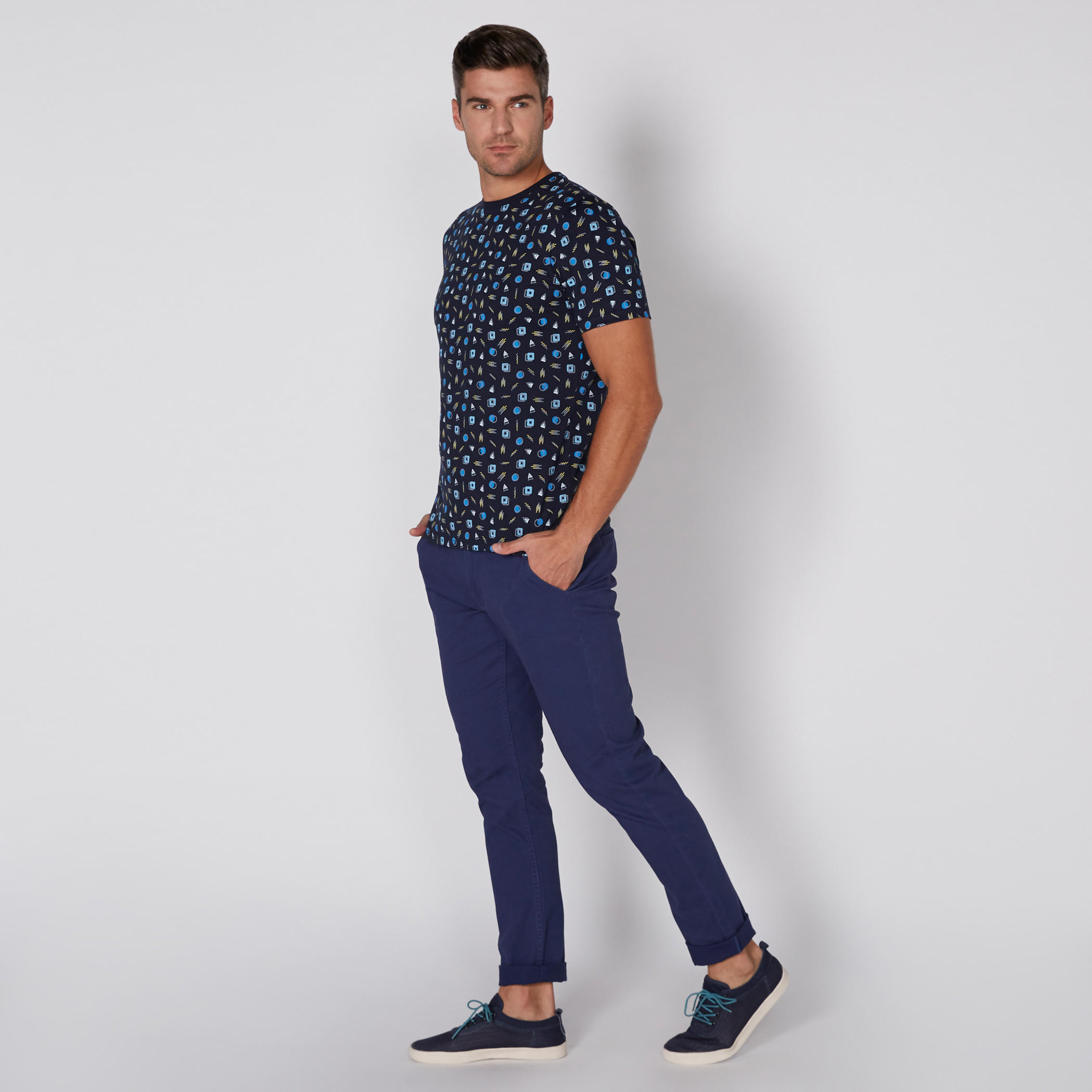 Printed T-Shirt with Round Neck and Short Sleeves-men-clothing-tshirtsandpolos-tshirts-image-2