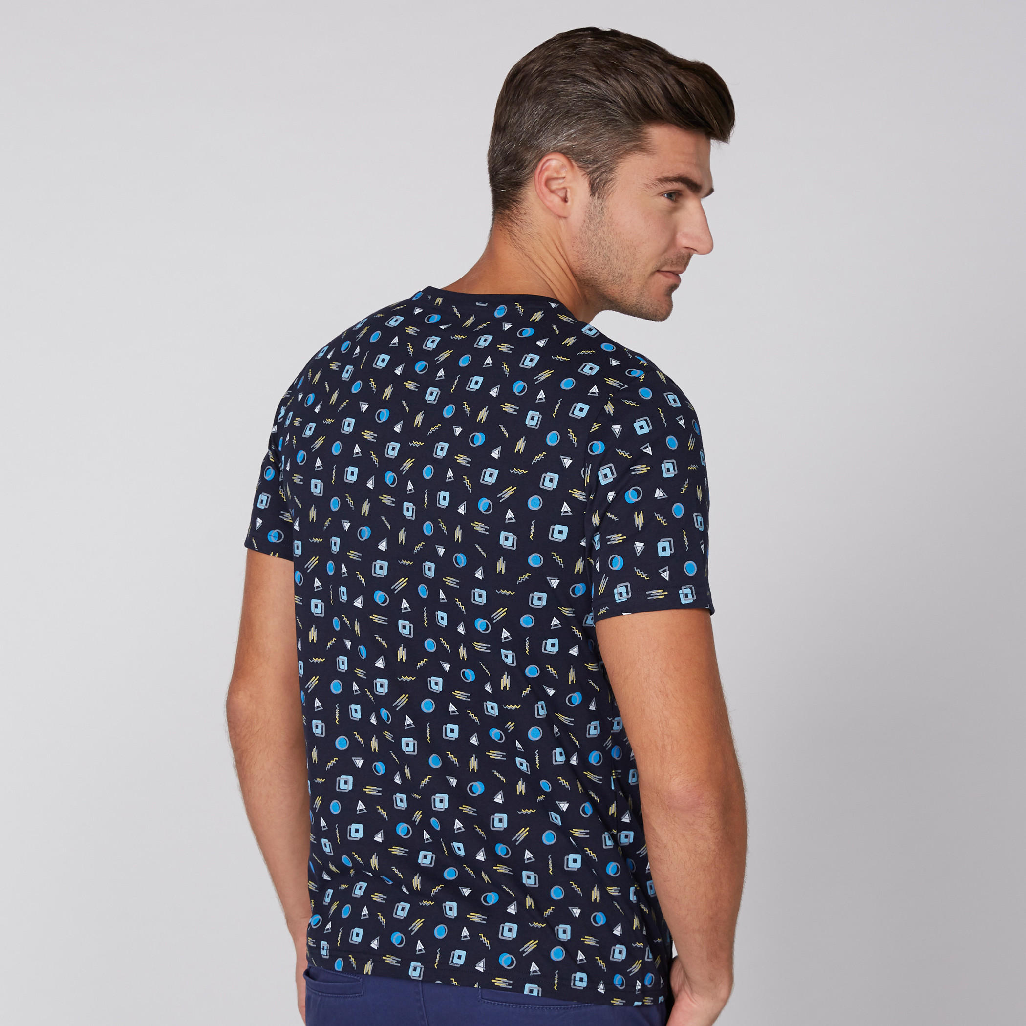 Printed T-Shirt with Round Neck and Short Sleeves-men-clothing-tshirtsandpolos-tshirts-image-4