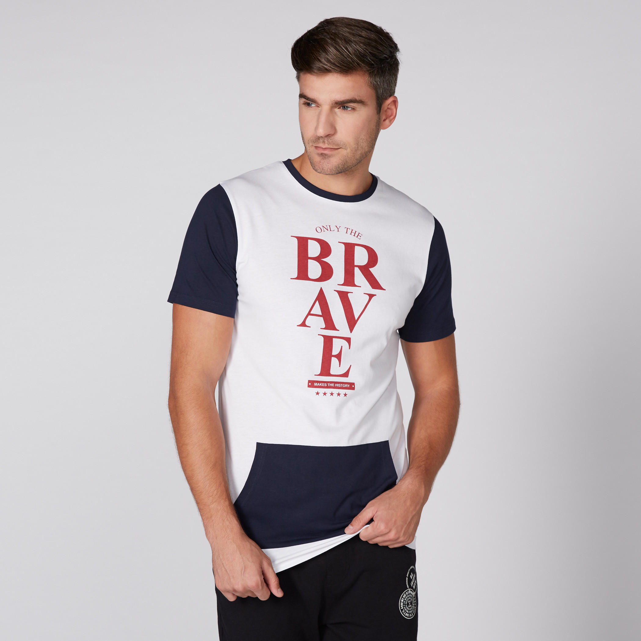 Printed T-Shirt with Round Neck and Short Sleeves-men-clothing-tshirtsandpolos-tshirts-image-1