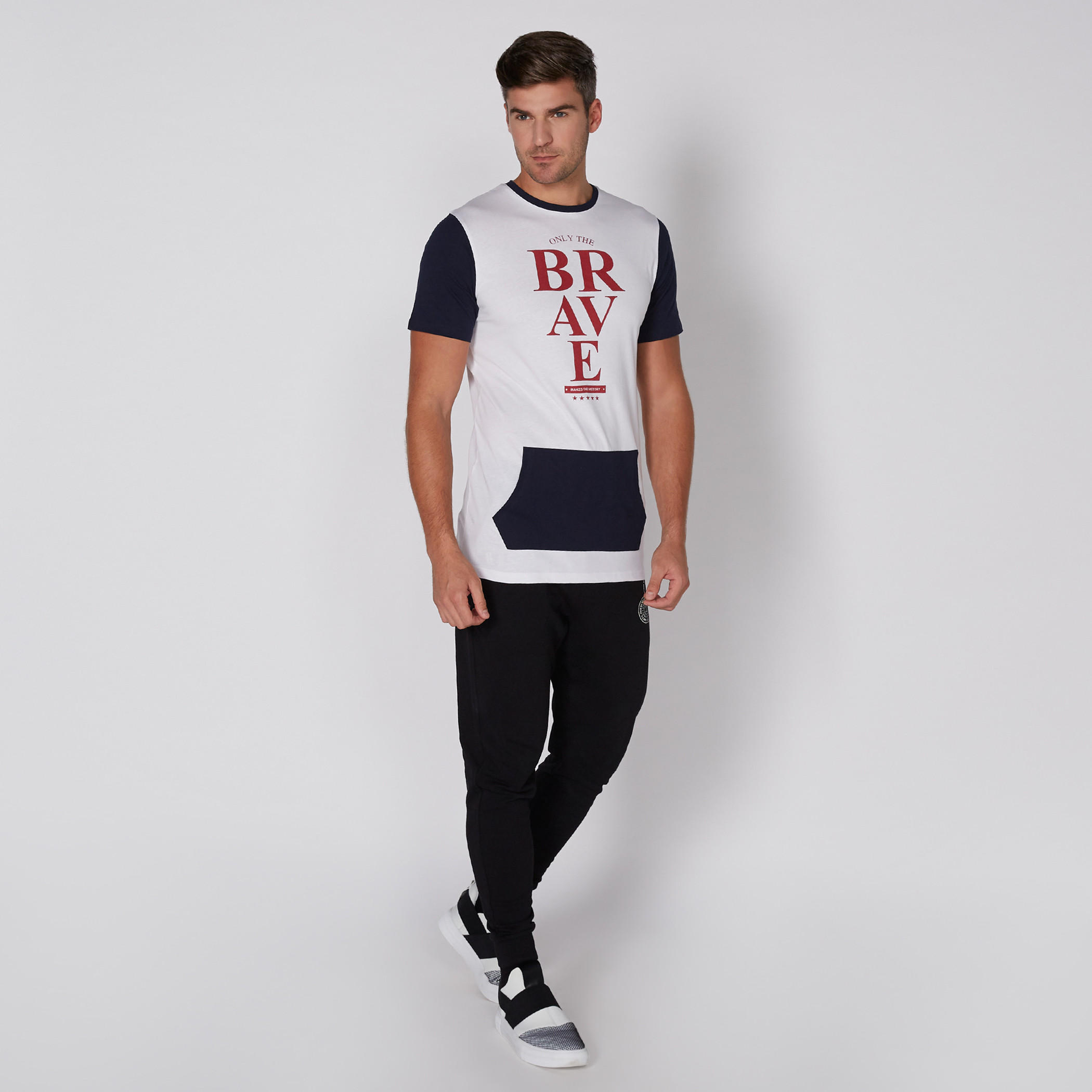Printed T-Shirt with Round Neck and Short Sleeves-men-clothing-tshirtsandpolos-tshirts-image-2
