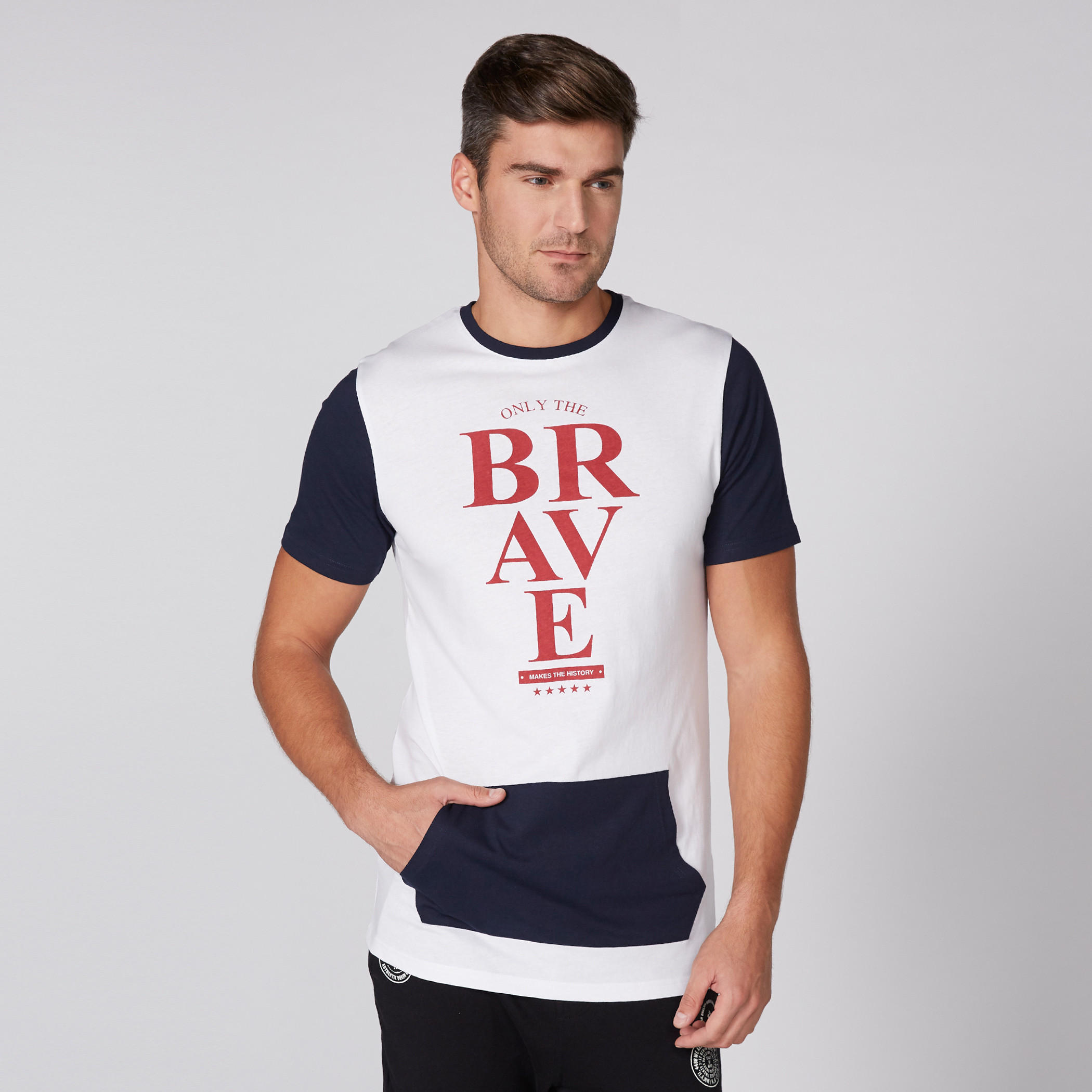 Printed T-Shirt with Round Neck and Short Sleeves-men-clothing-tshirtsandpolos-tshirts-image-3