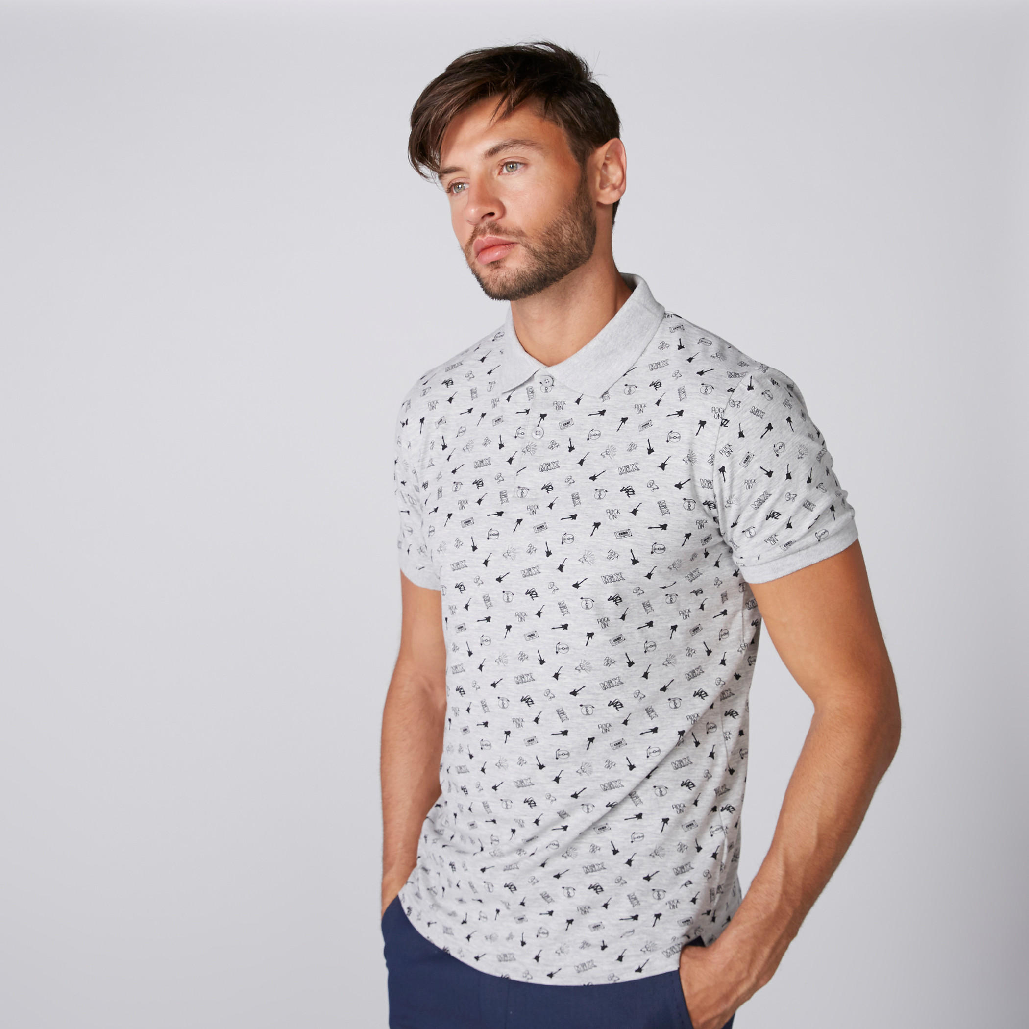 تيشيرت بياقة بولو وأكمام قصيرة وطبعات-men-clothing-tshirtsandpolos-polos-image-2