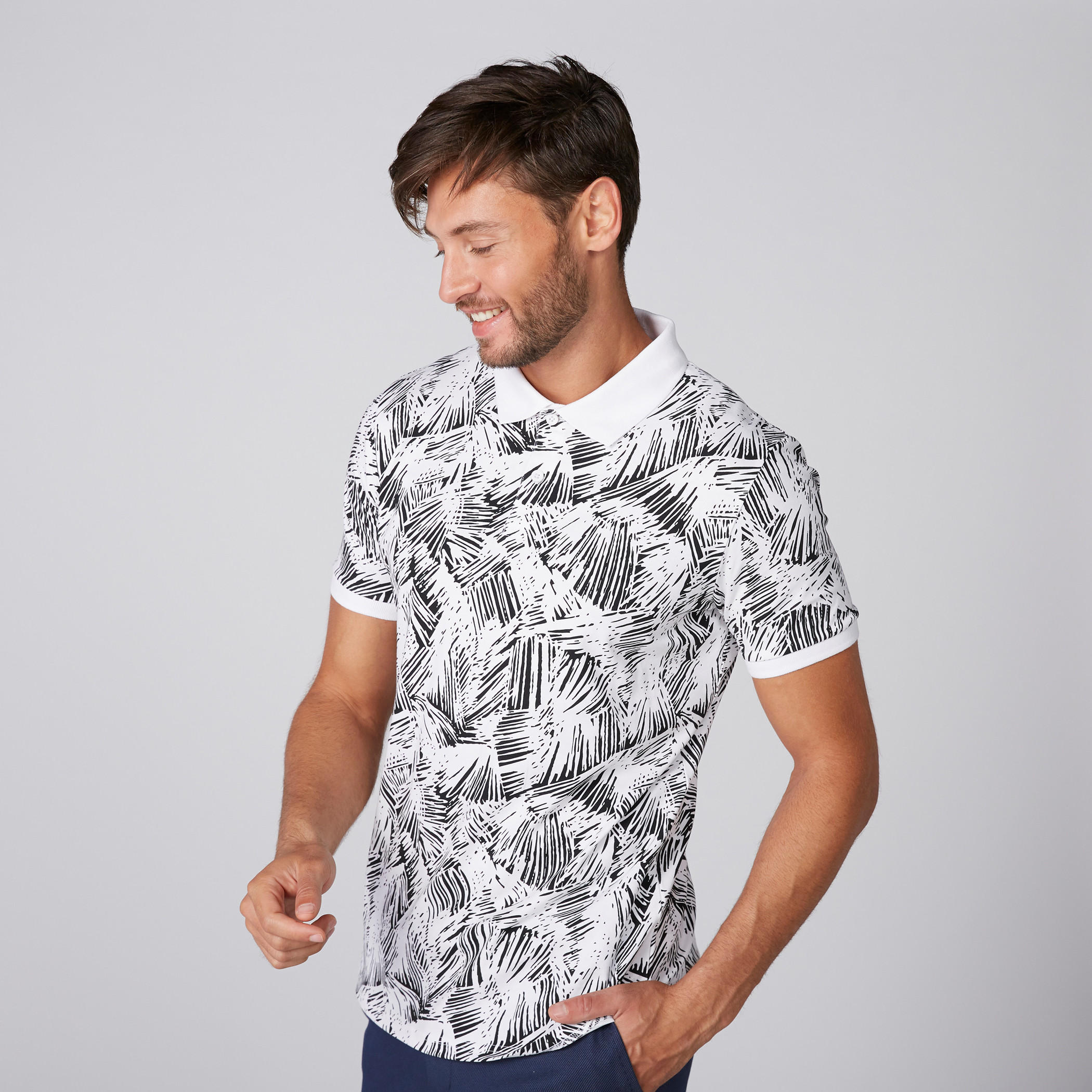 تيشيرت بياقة بولو وأكمام قصيرة وطبعات-men-clothing-tshirtsandpolos-polos-image-2