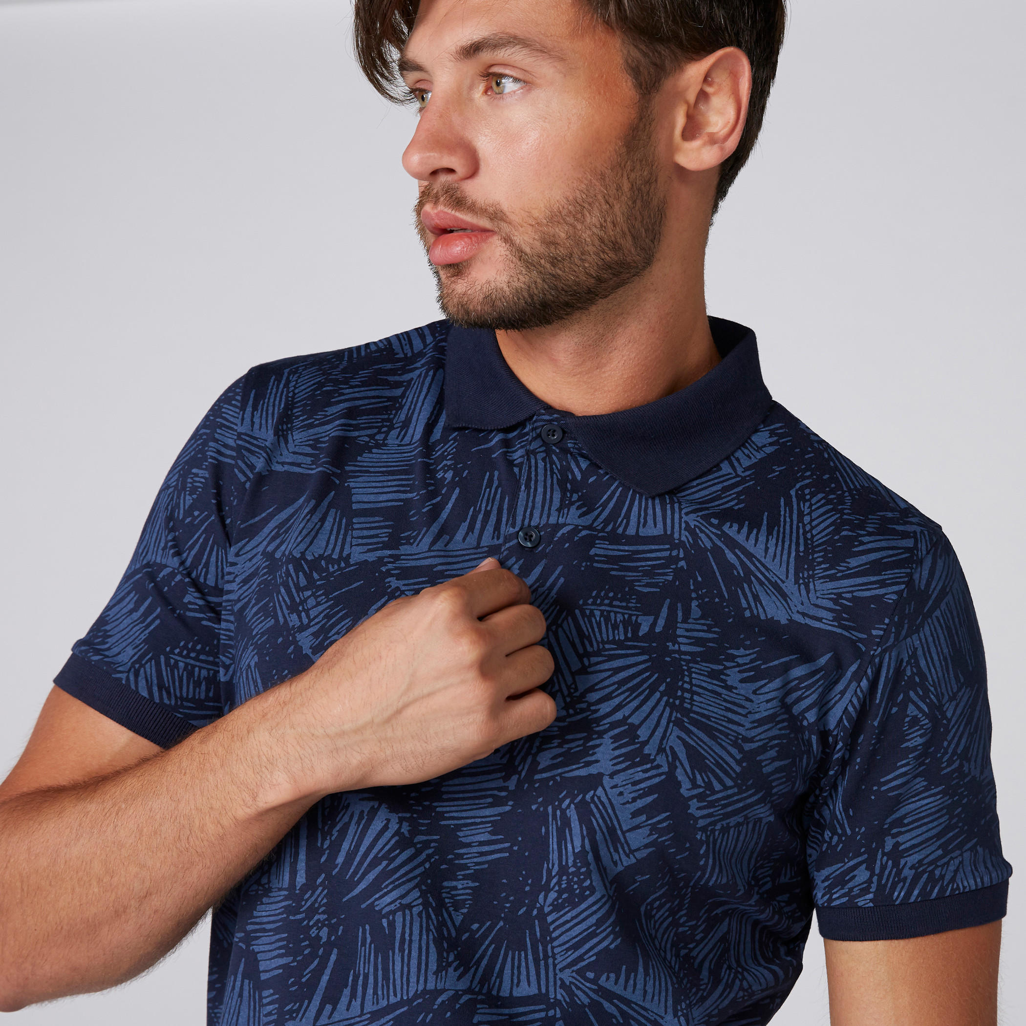 تيشيرت بياقة بولو وأكمام قصيرة وطبعات-men-clothing-tshirtsandpolos-polos-image-1