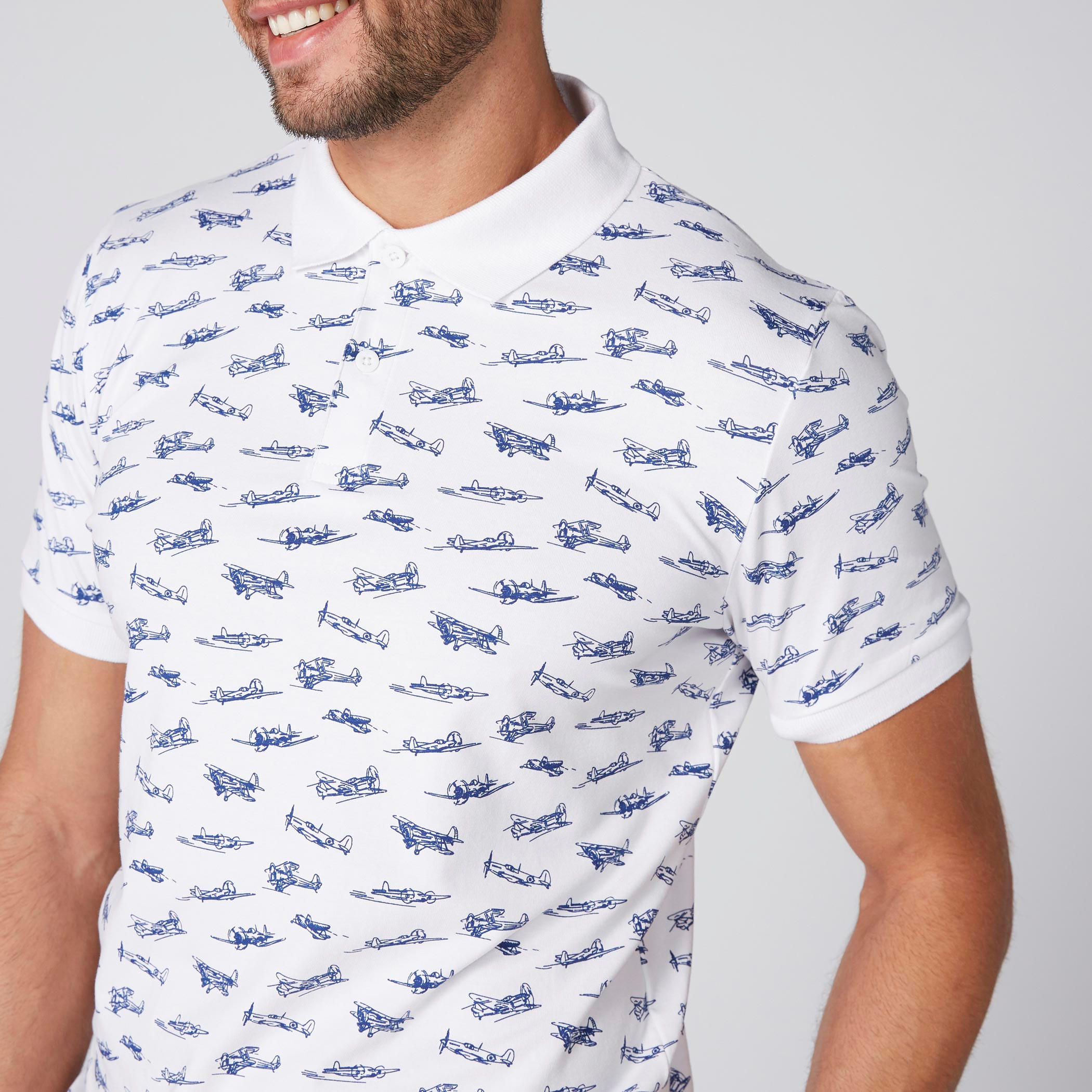 تيشيرت بياقة بولو وأكمام قصيرة وطبعات-men-clothing-tshirtsandpolos-polos-image-3