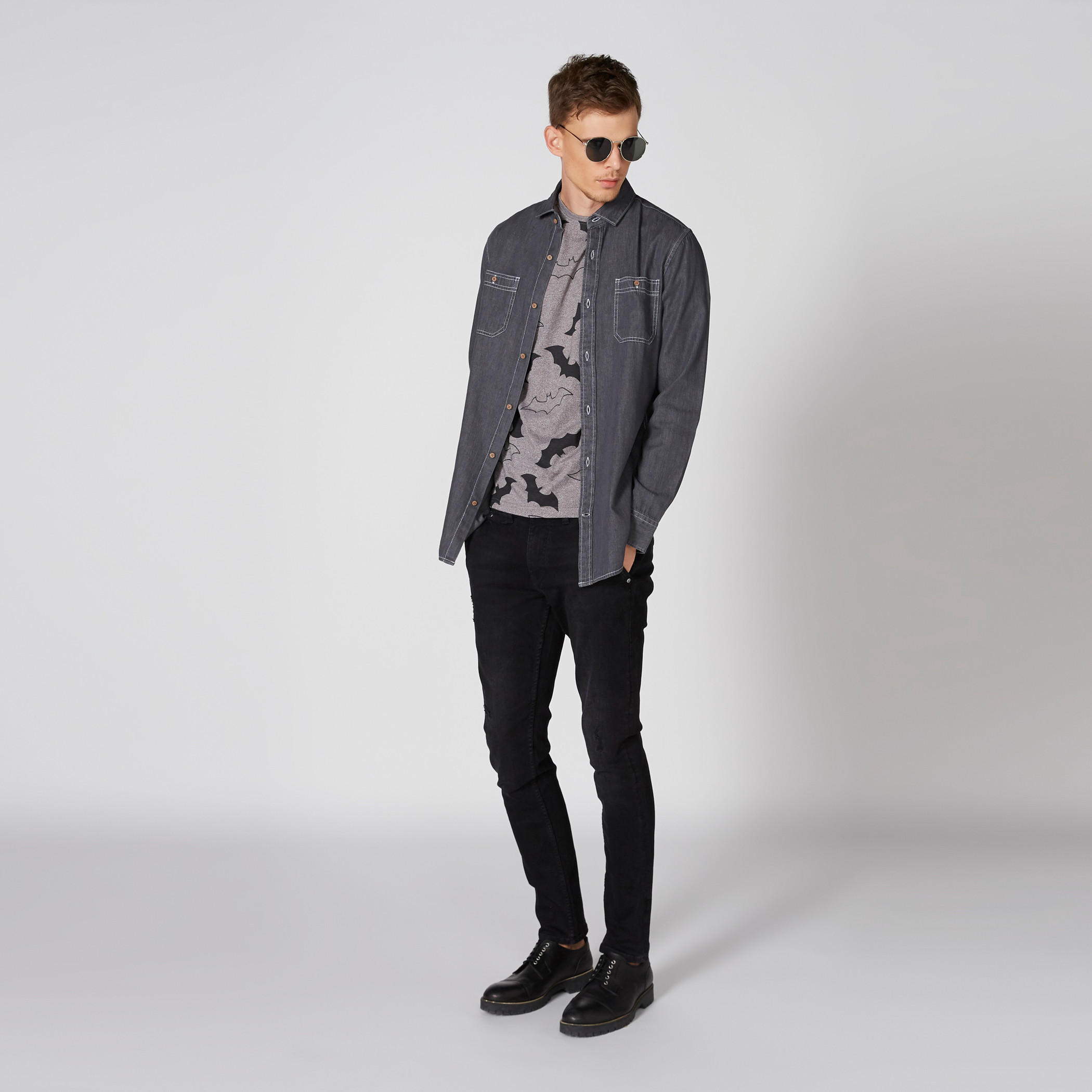 قميص من الدينم بأكمام طويلة وأزرار-men-clothing-shirts-image-1