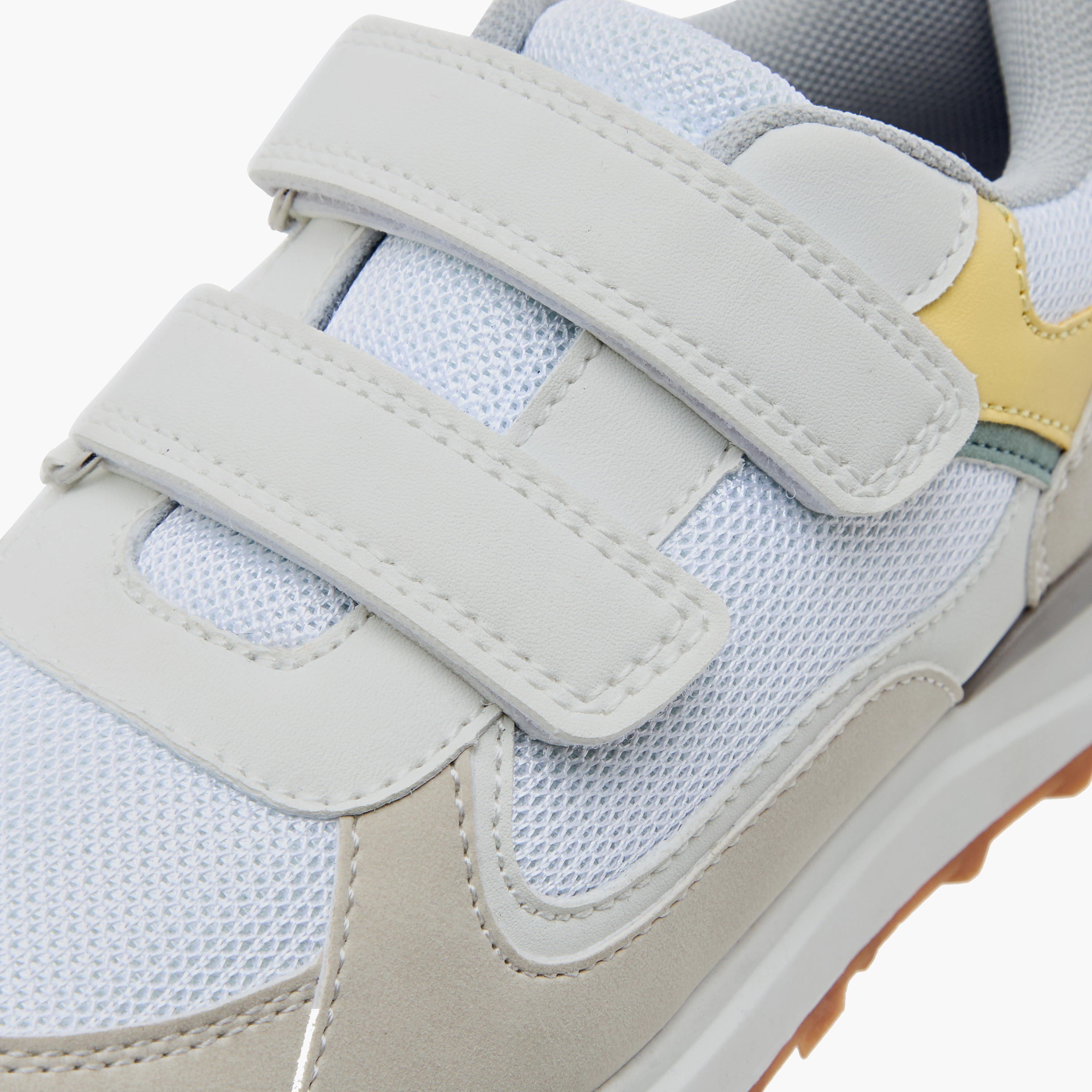 Juniors Panelled Sneakers with Hook and Loop Closure-boys-shoes-sneakers-image-4