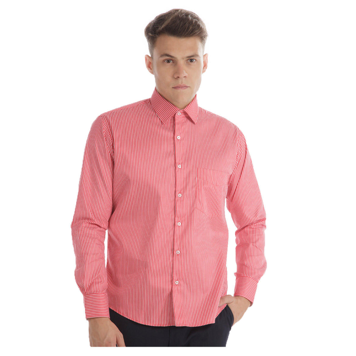 Pinstriped Formal Shirt-men-clothing-shirts-image-1
