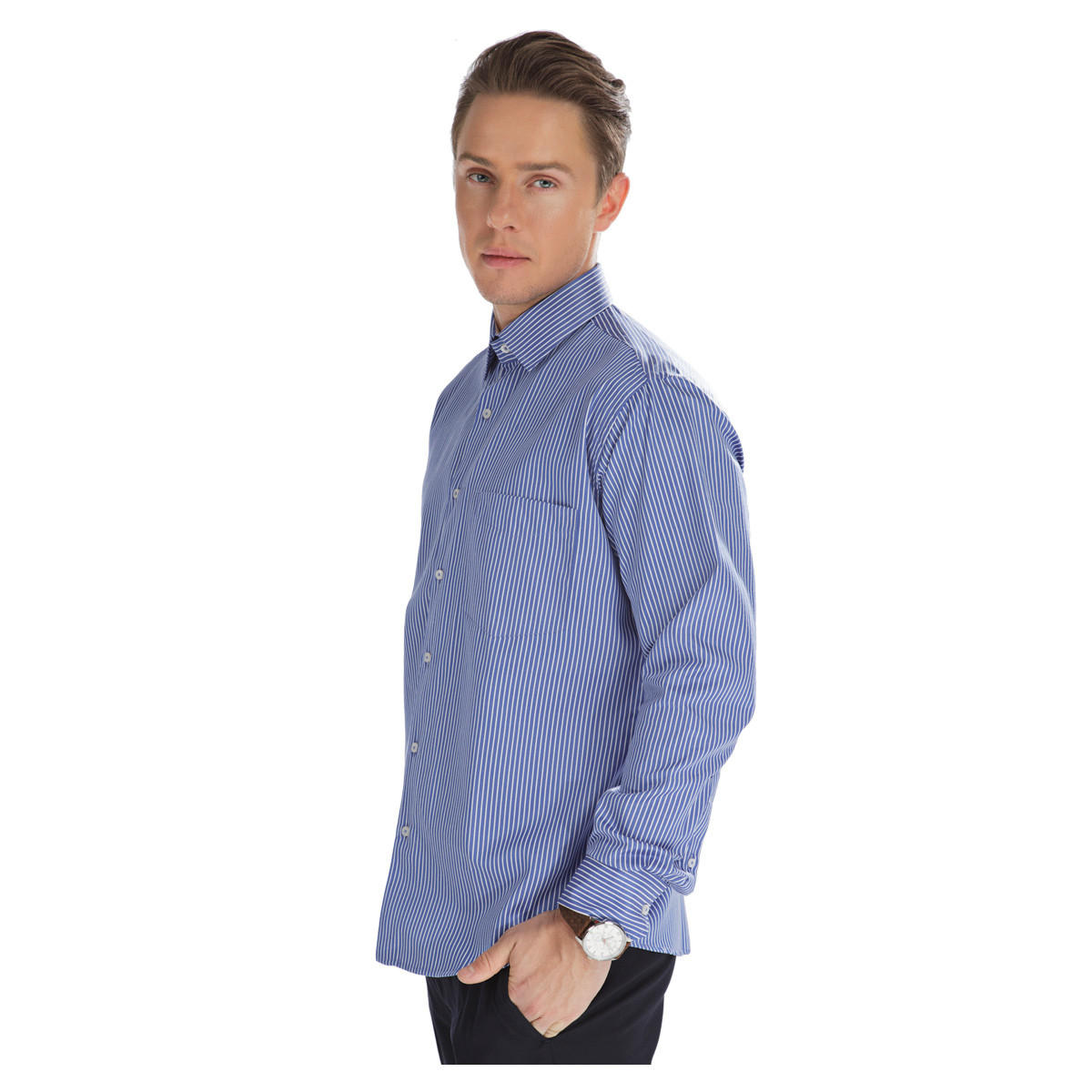 Pinstriped Formal Shirt-men-clothing-shirts-image-3