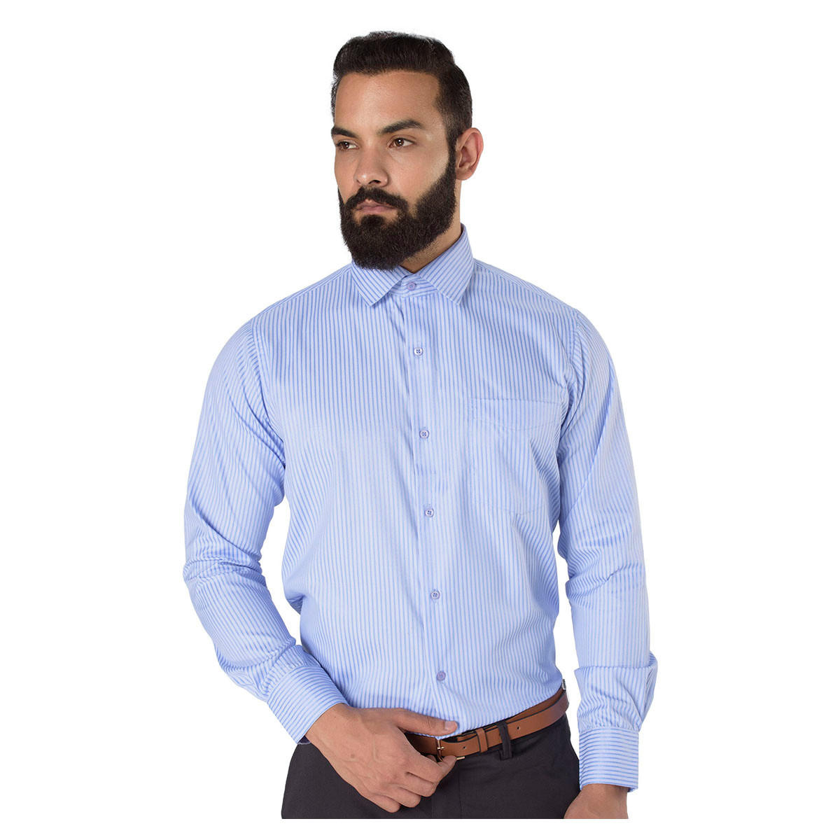 Long Sleeves Striped Formal Shirt-men-clothing-shirts-image-1