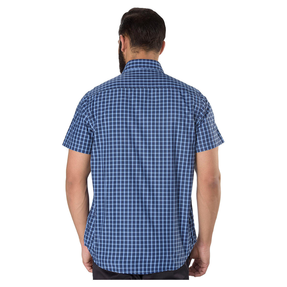 Short Sleeves Checkered Formal Shirt-men-clothing-shirts-image-2