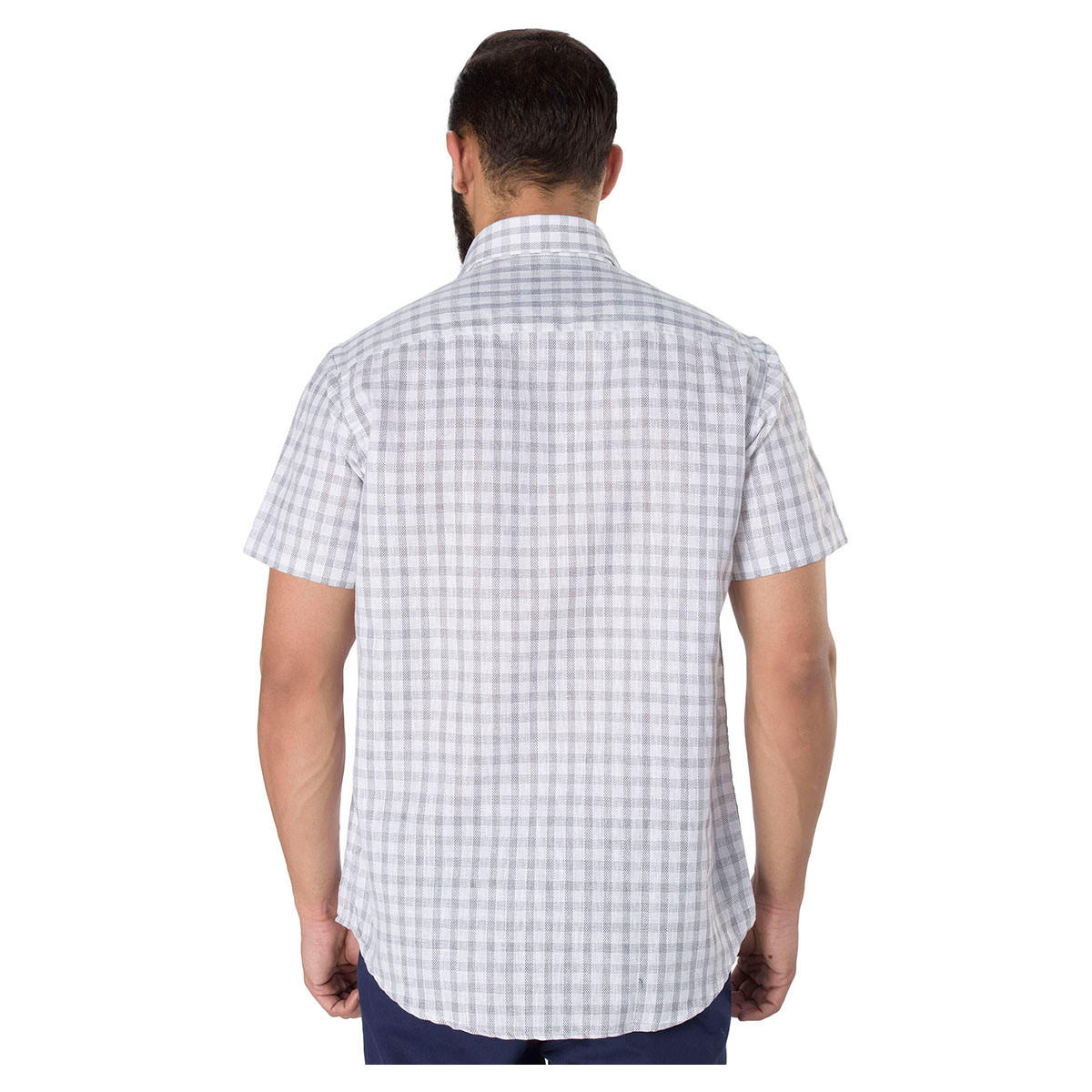 Chequered Short Sleeves Shirt-men-clothing-shirts-image-2