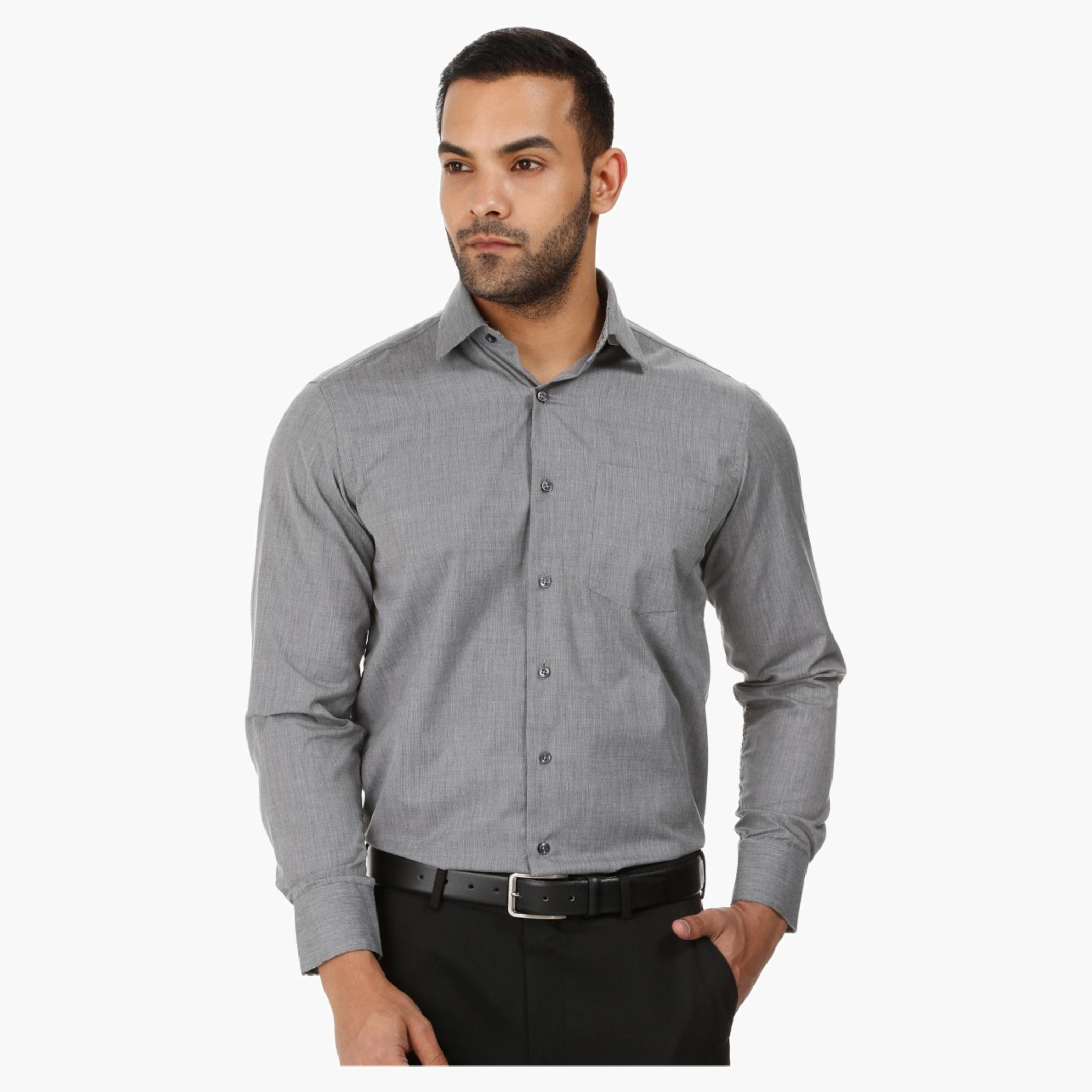 Solid Colour Shirt-men-clothing-shirts-image-1
