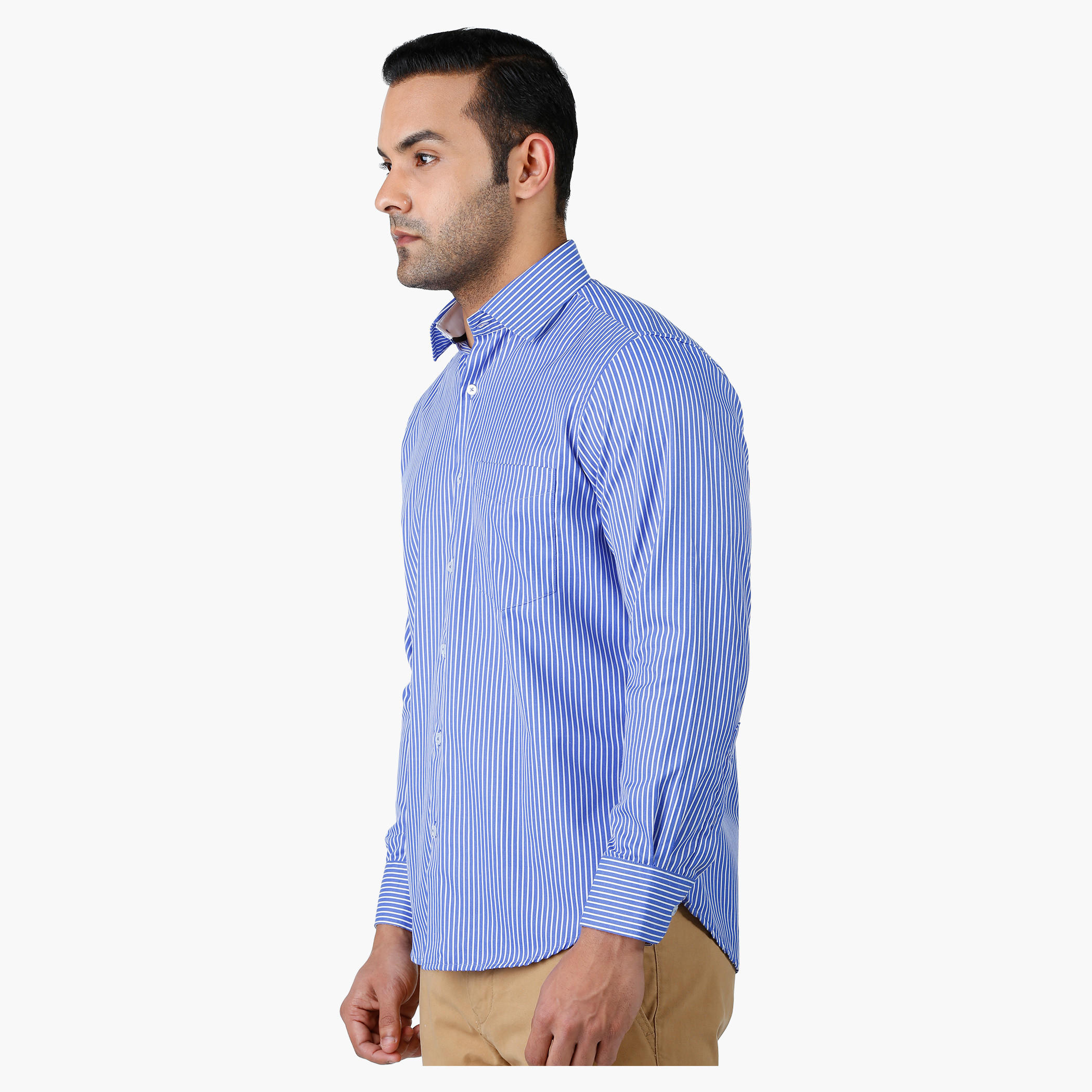Formal Shirt with Collar Neck and Long Sleeves in Comfort Fit-men-clothing-shirts-image-3