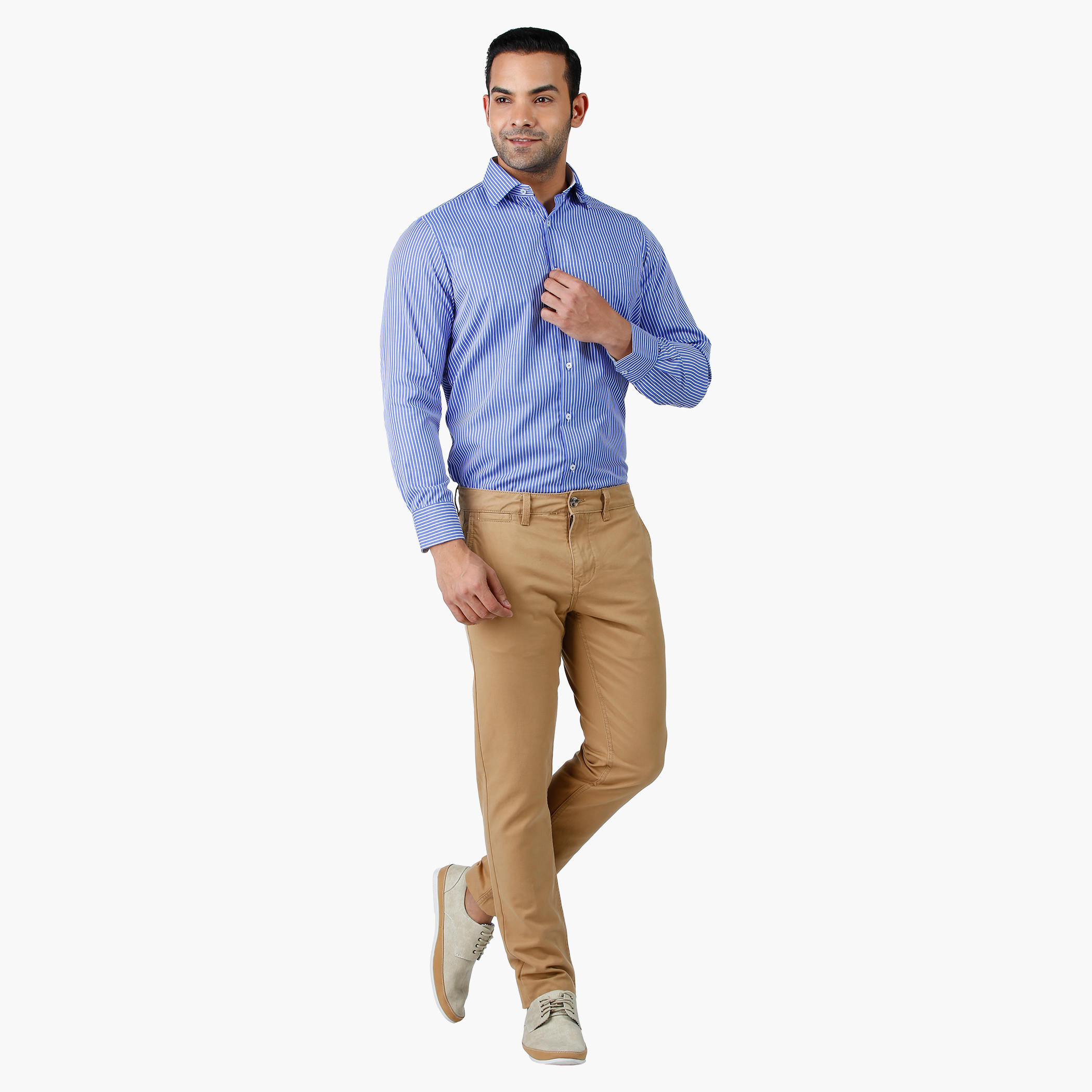 Formal Shirt with Collar Neck and Long Sleeves in Comfort Fit-men-clothing-shirts-image-5