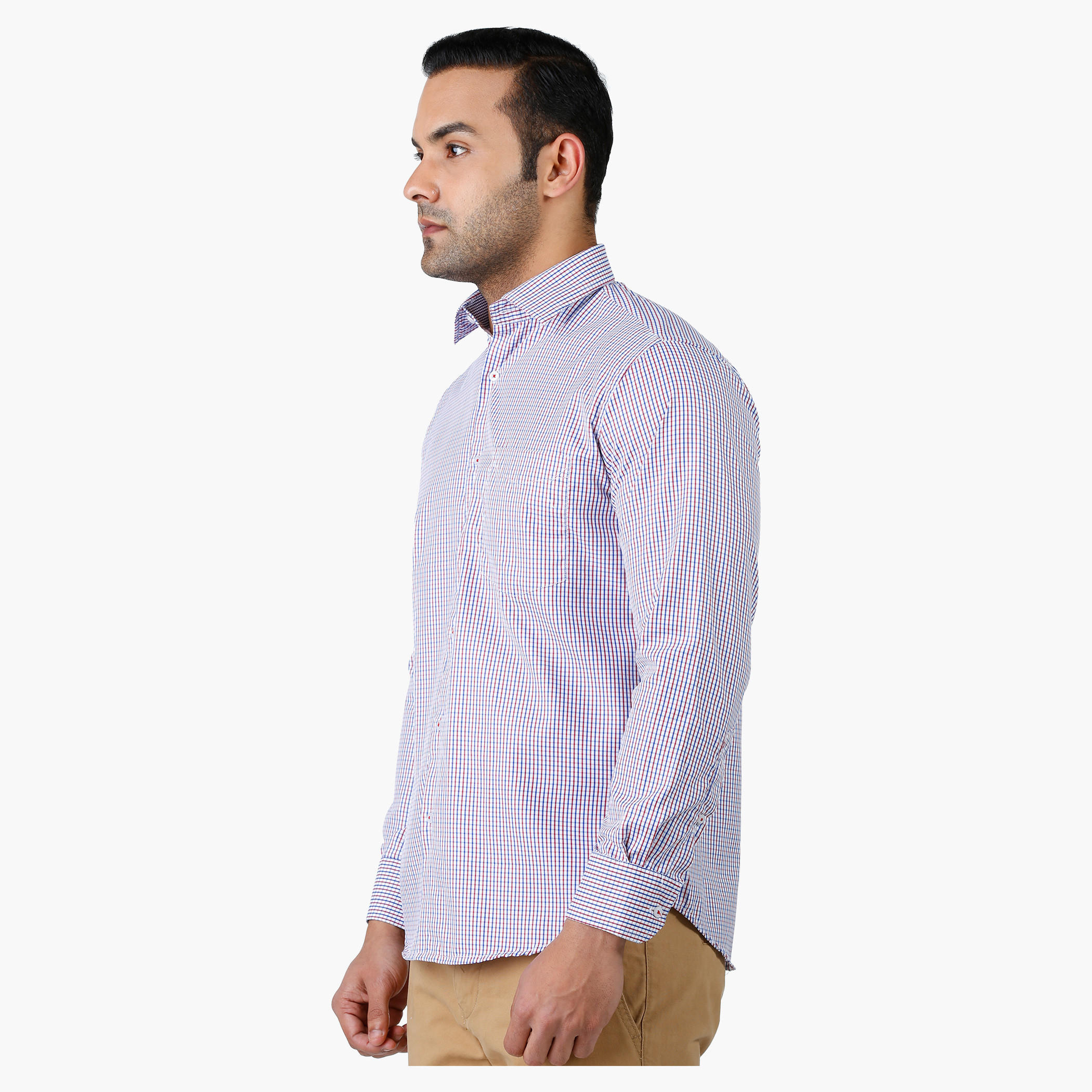 Formal Shirt with Collar Neck and Long Sleeves in Comfort Fit-men-clothing-shirts-image-3