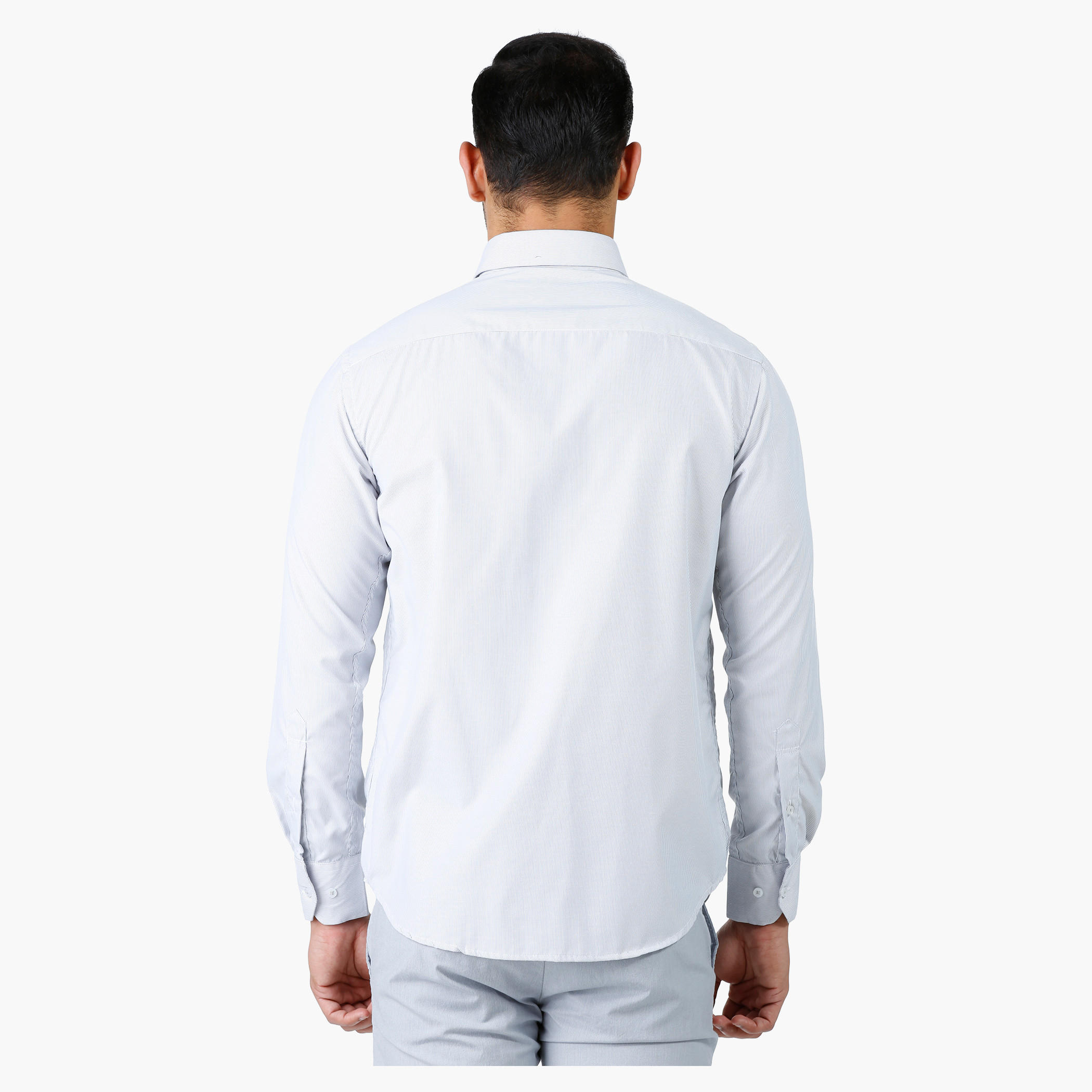 Formal Shirt with Full Sleeves and Pin Stripes in Regular Fit-men-clothing-shirts-image-2