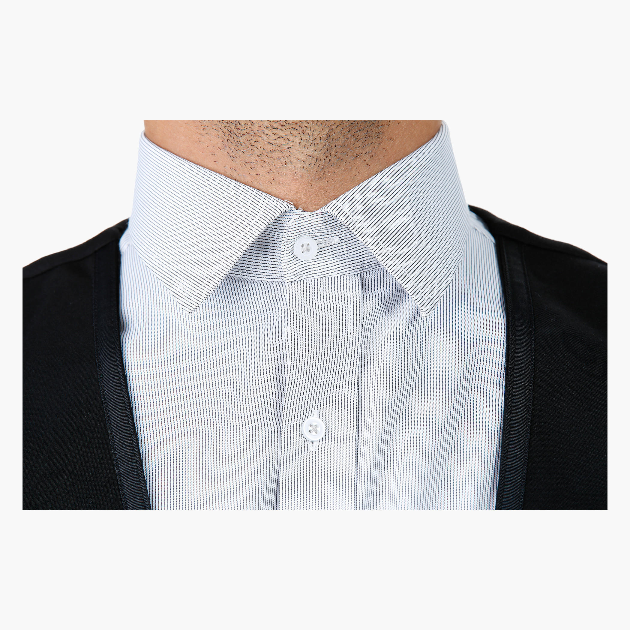 Formal Shirt with Full Sleeves and Pin Stripes in Regular Fit-men-clothing-shirts-image-4