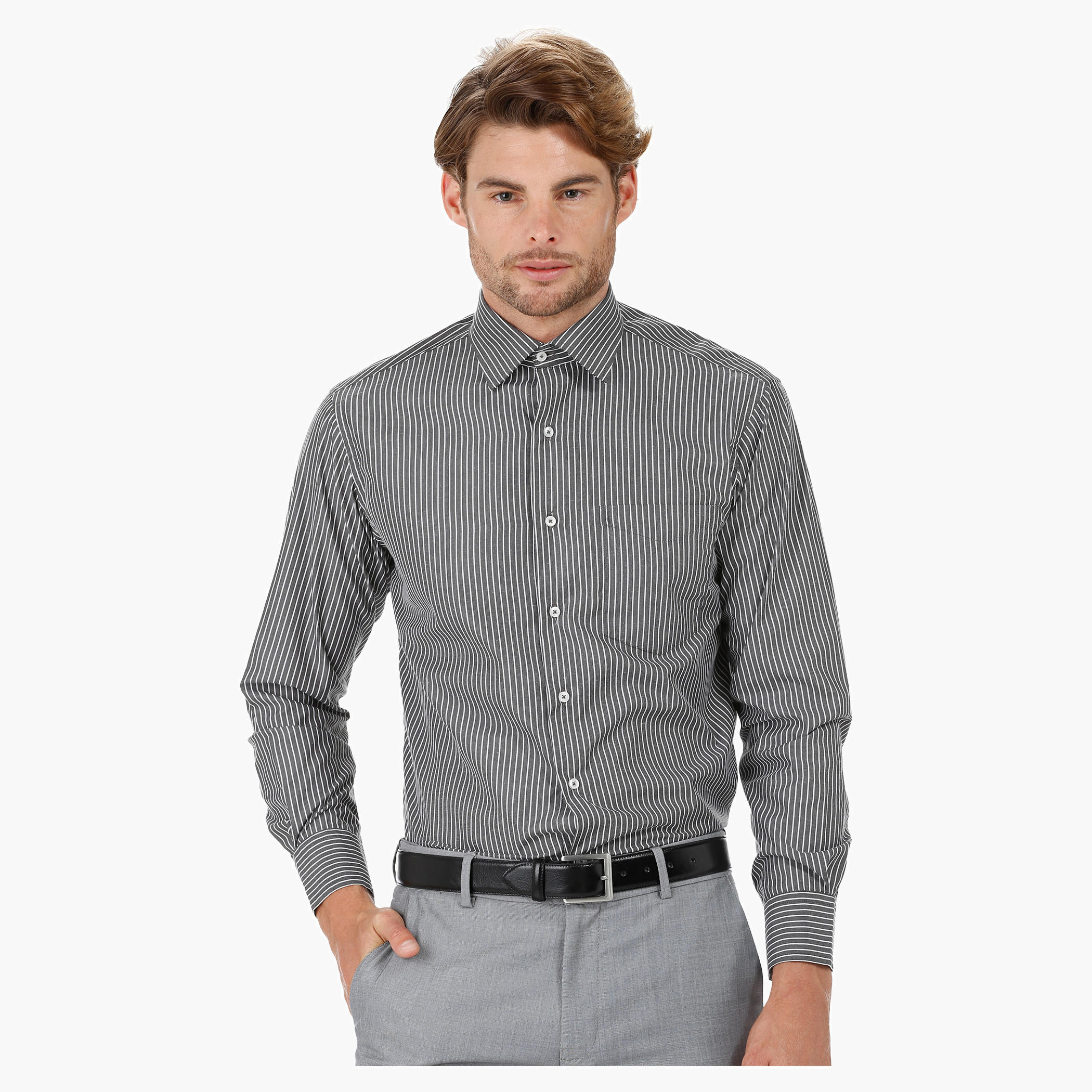 Striped Shirt with Long Sleeves-men-clothing-shirts-image-1