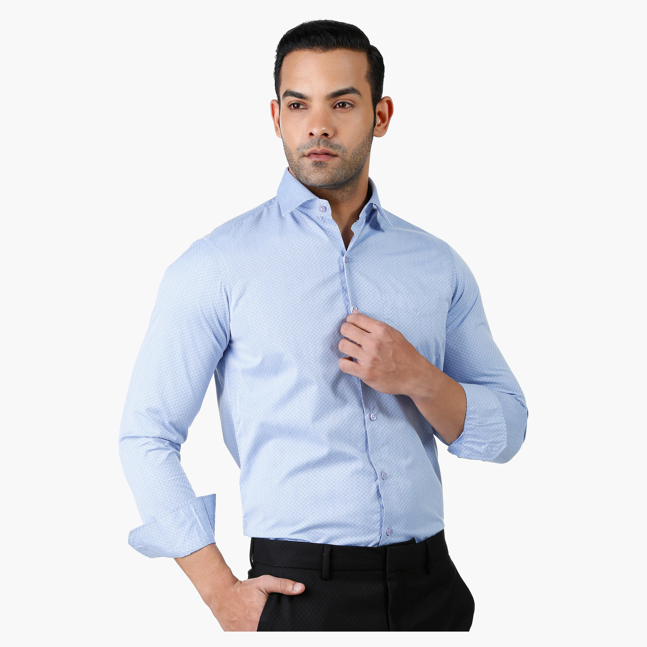 Formal Shirt with Full Sleeves in Regular Fit-men-clothing-shirts-image-1