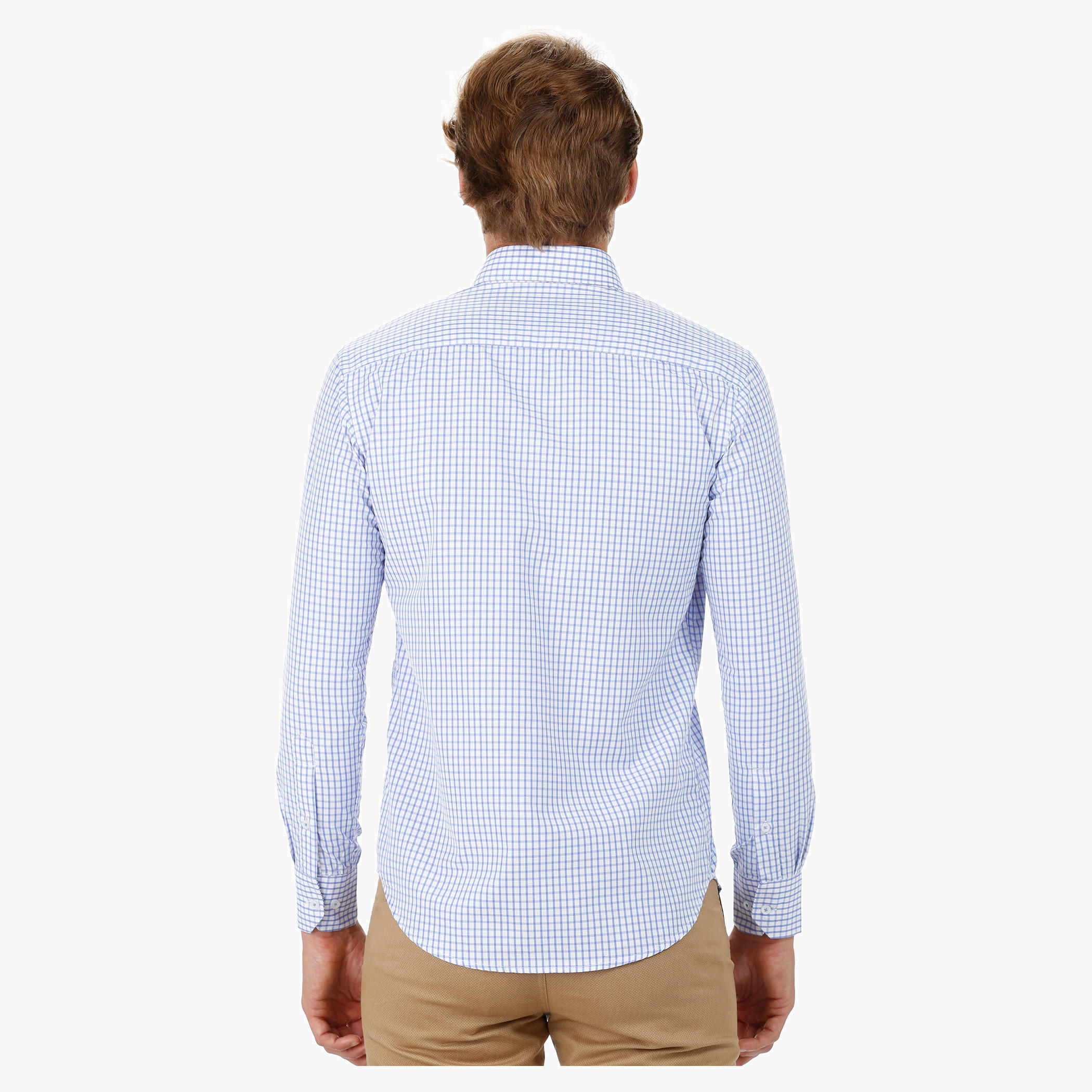 Chequered Shirt with Long Sleeves-men-clothing-shirts-image-2