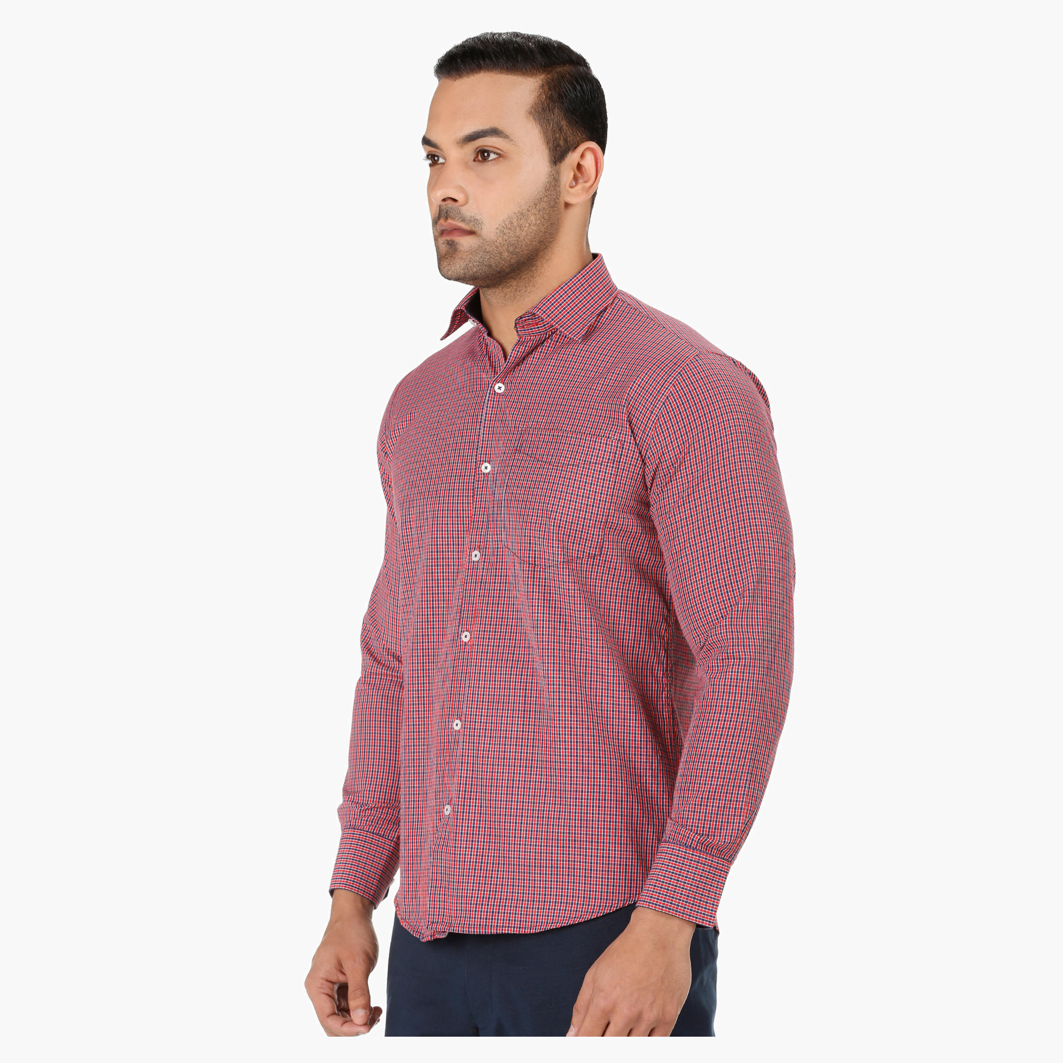 Chequered Shirt in Regular Fit-men-clothing-shirts-image-3