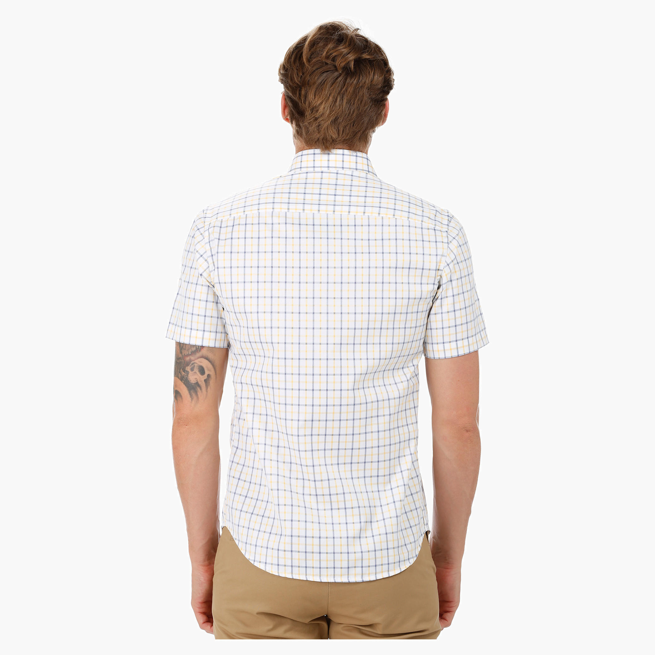 Chequered Shirt with Short Sleeves-men-clothing-shirts-image-4