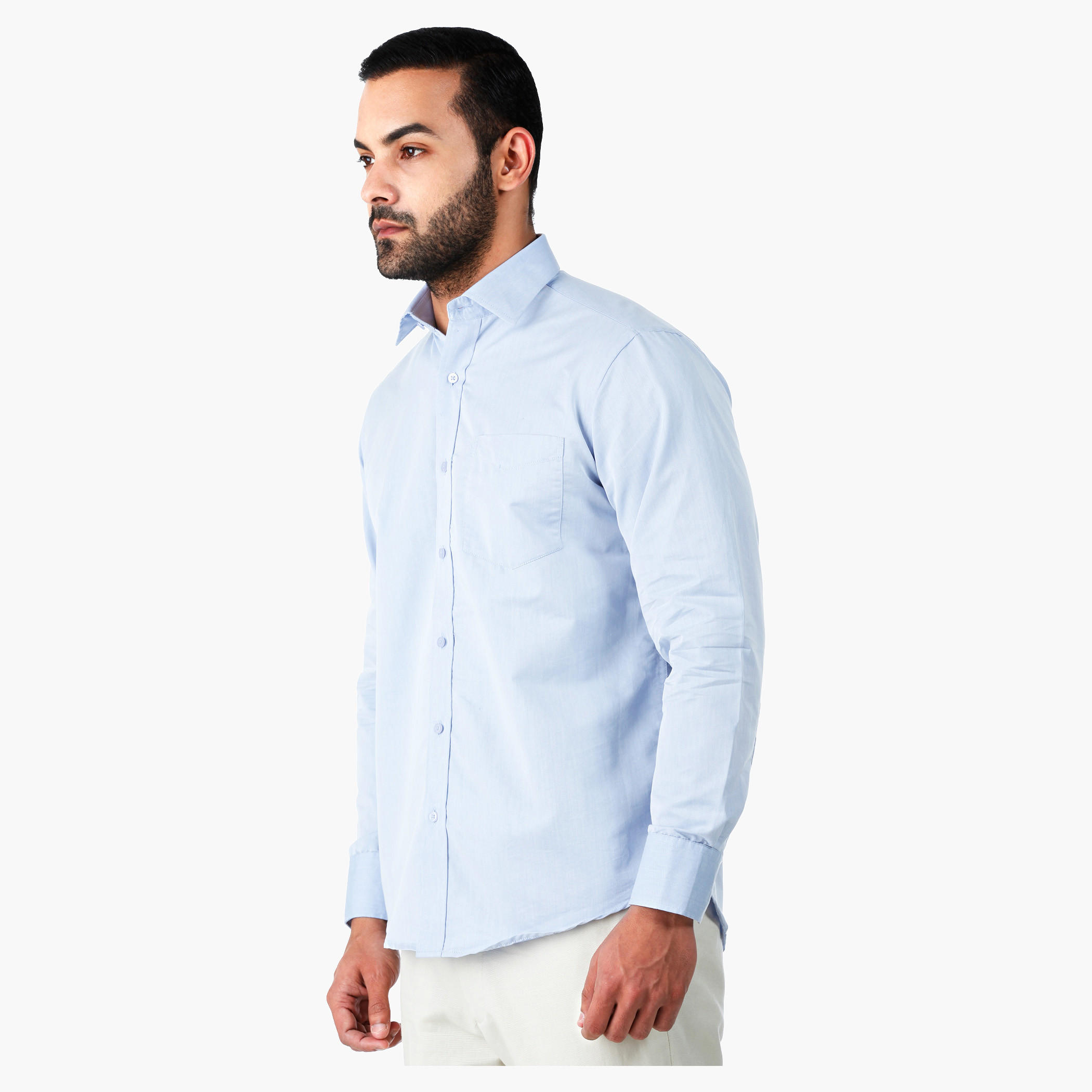 Formal Shirt with Long Sleeves in Regular Fit-men-clothing-shirts-image-3