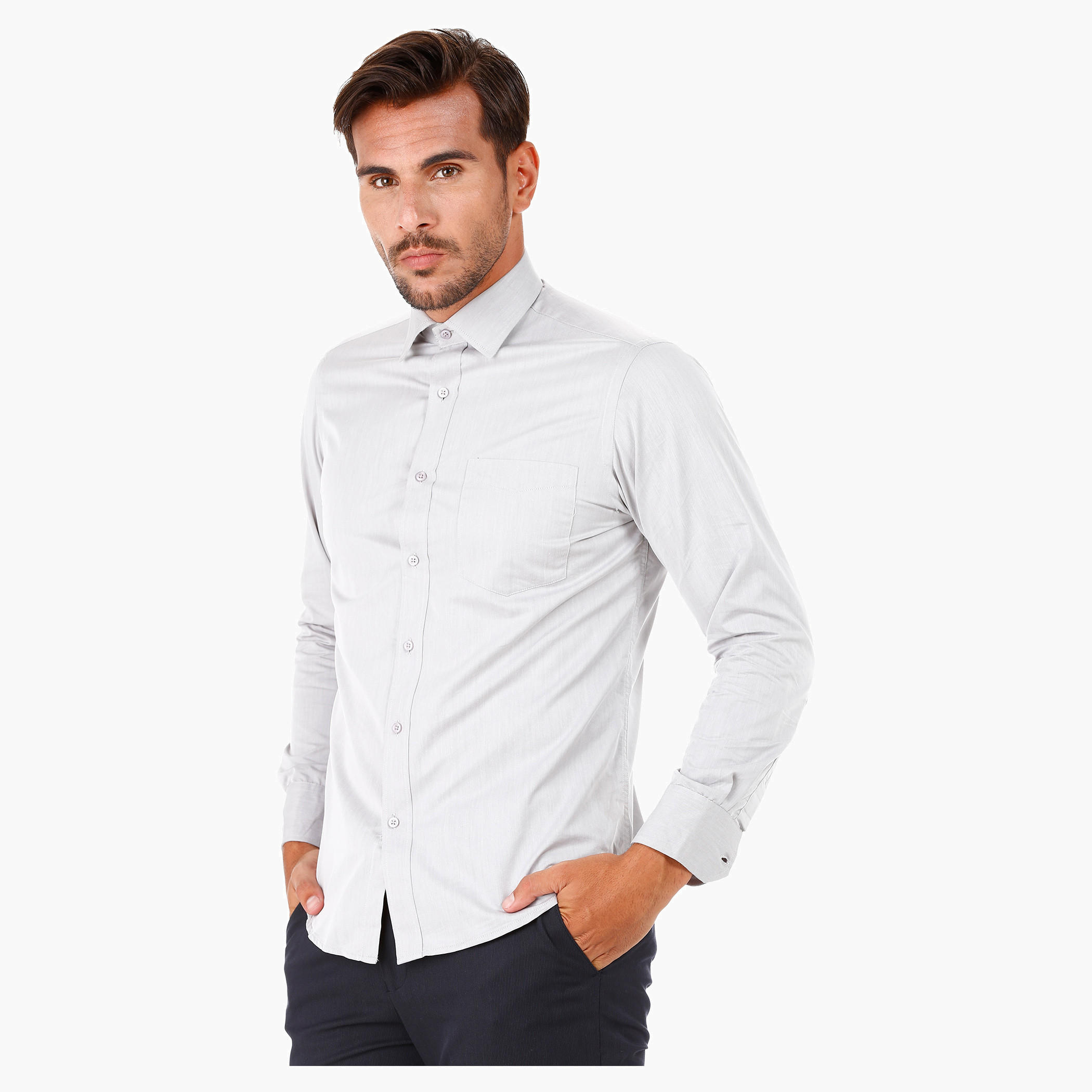Formal Shirt with Full Sleeves in Regular Fit-men-clothing-shirts-image-3