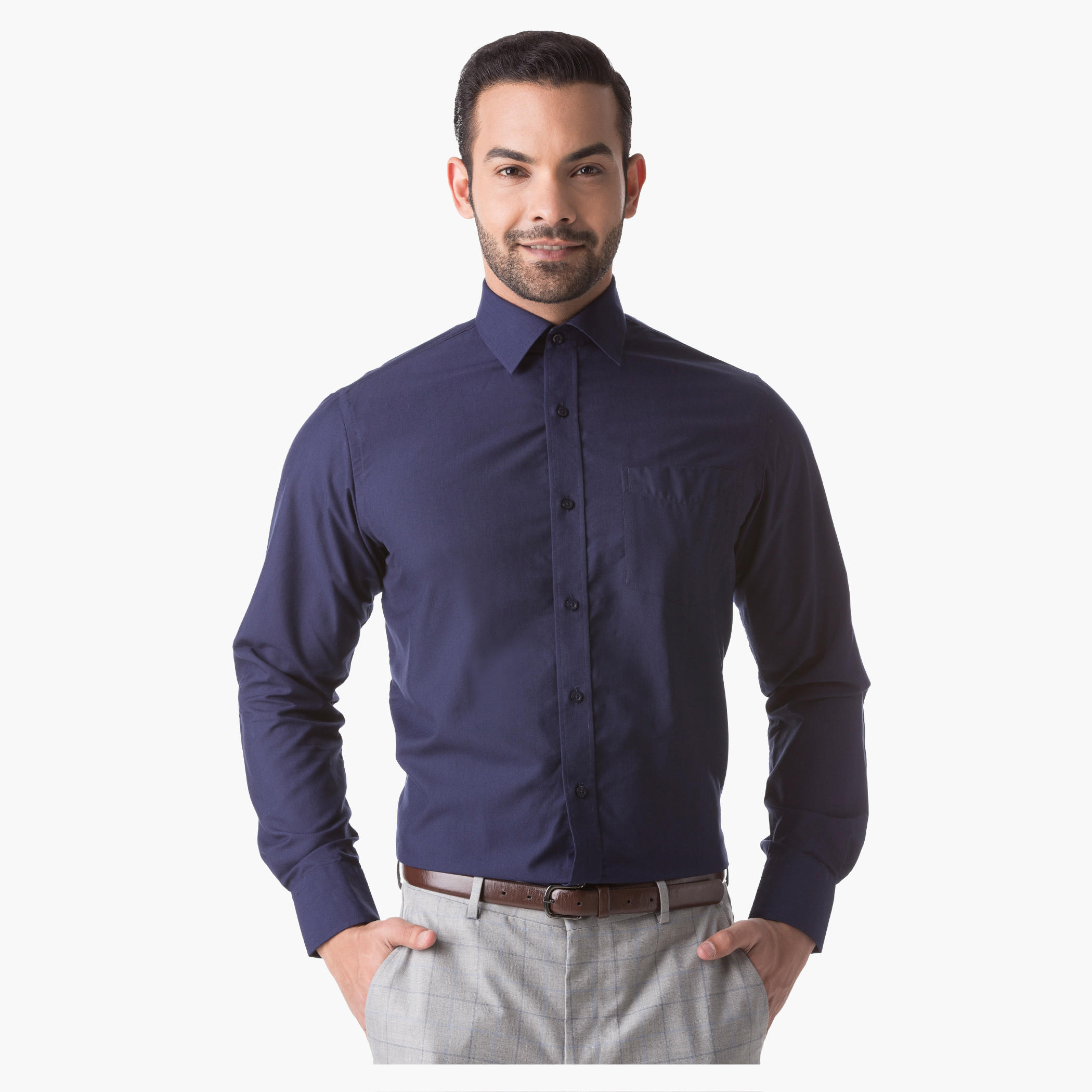 Basic Formal Shirt with Full Sleeves in Regular Fit-men-clothing-shirts-image-1
