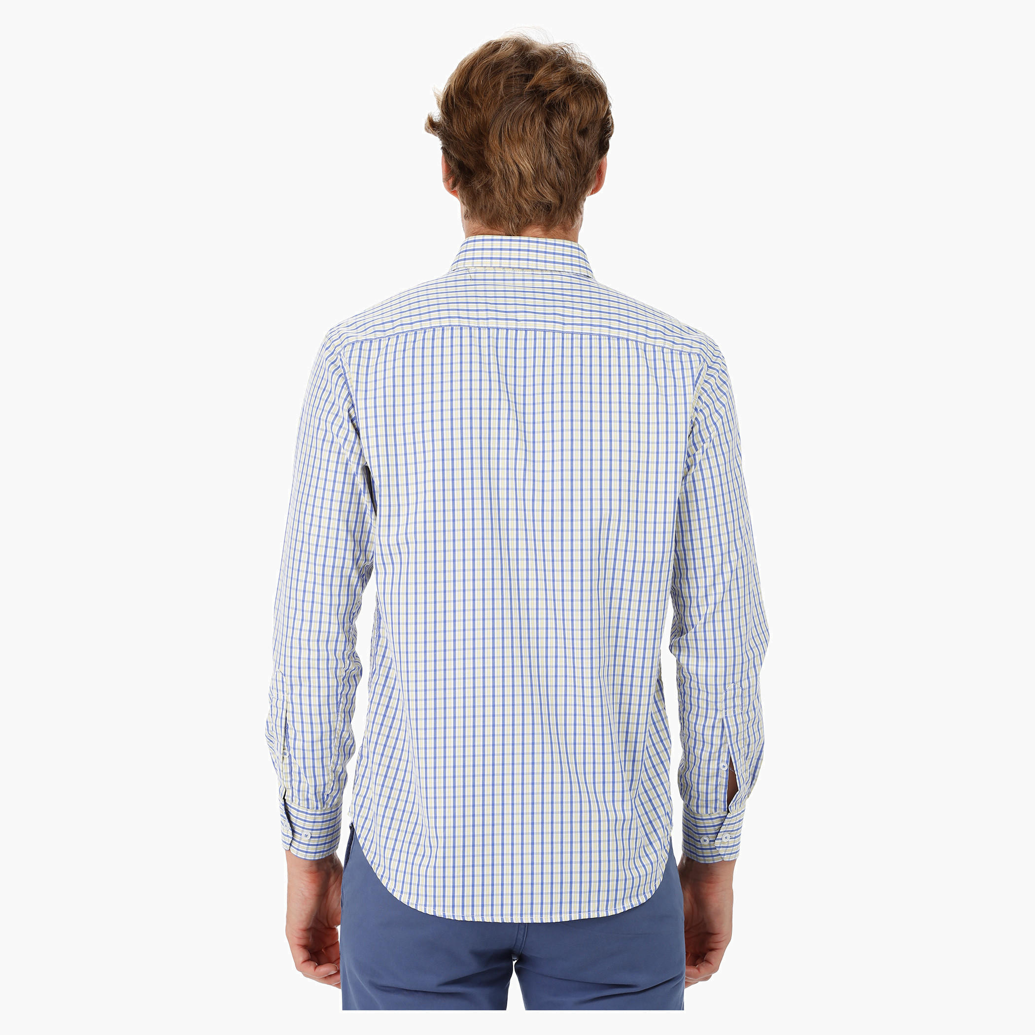 Chequered Shirt with Long Sleeves-men-clothing-shirts-image-2