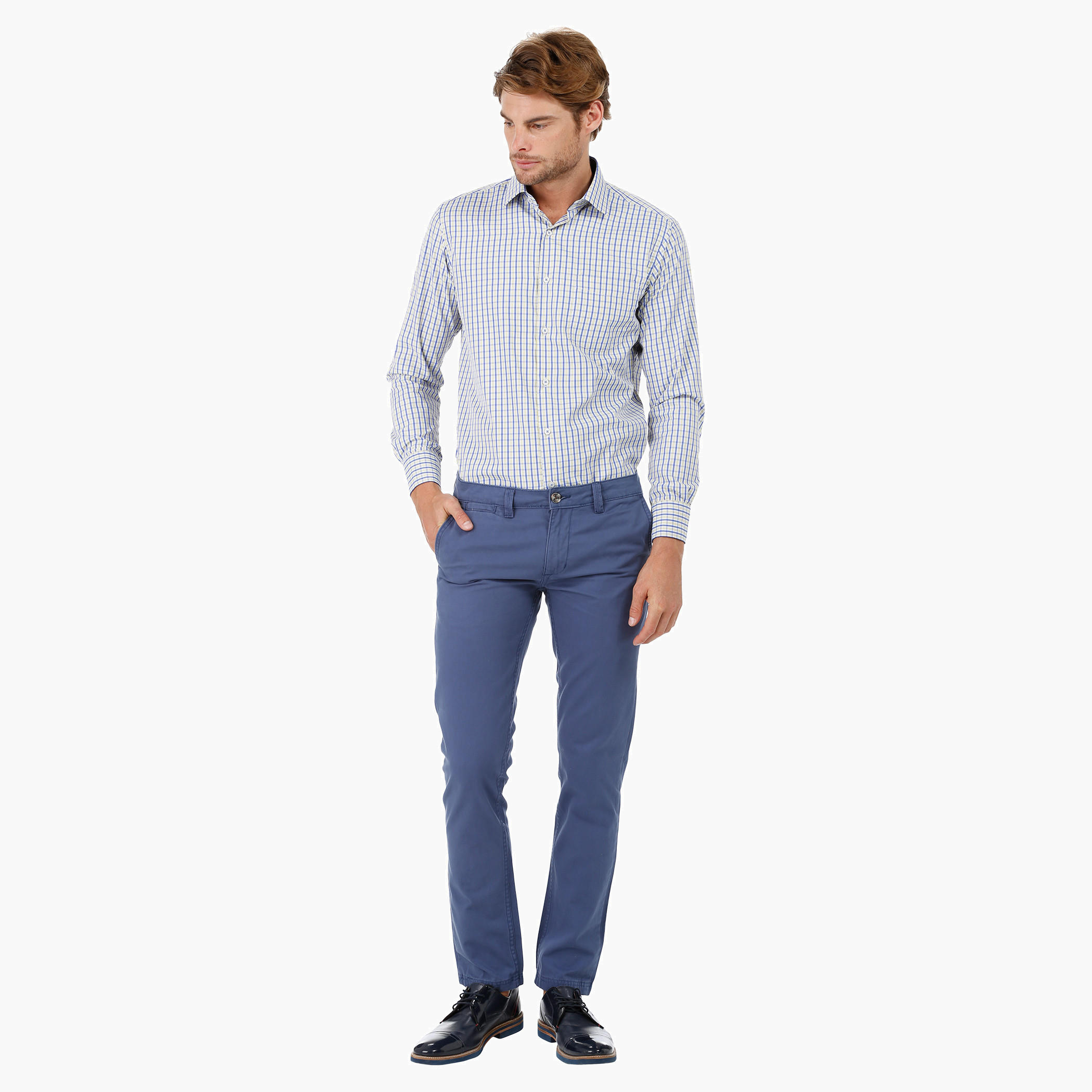 Chequered Shirt with Long Sleeves-men-clothing-shirts-image-5
