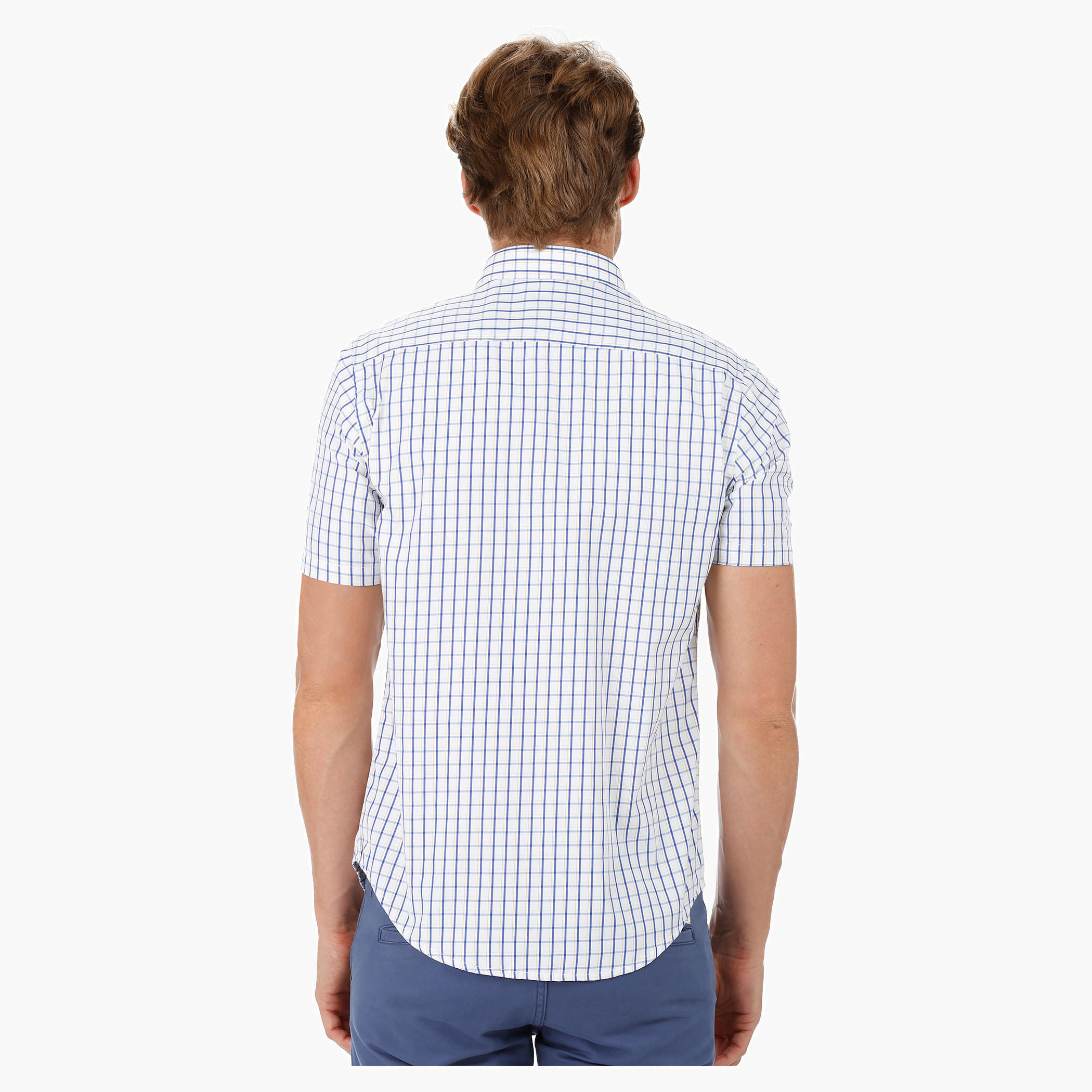 Chequered Shirt with Short Sleeves-men-clothing-shirts-image-4