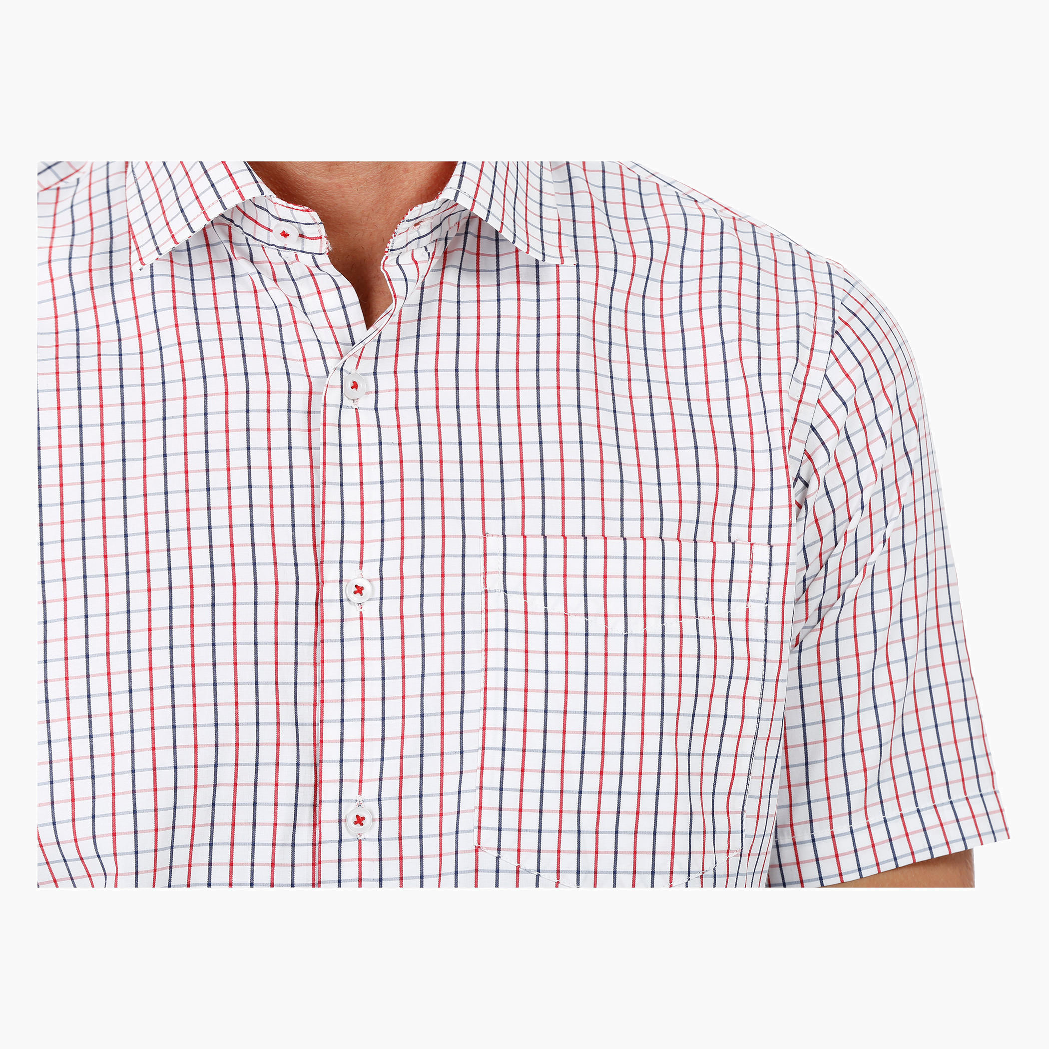 Chequered Shirt with Short Sleeves-men-clothing-shirts-image-4