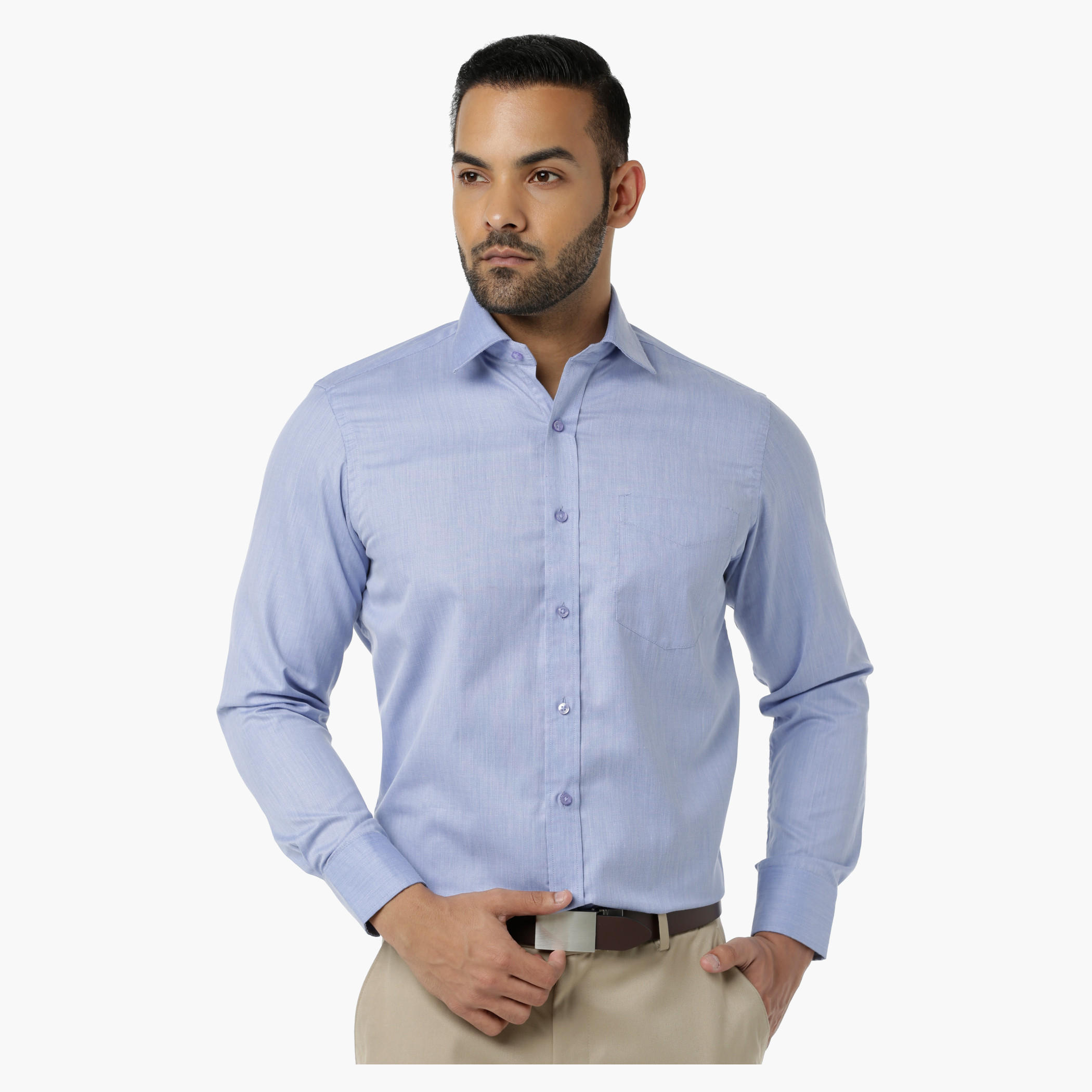Formal Shirt with Collar Neck in Regular Fit-men-clothing-shirts-image-1
