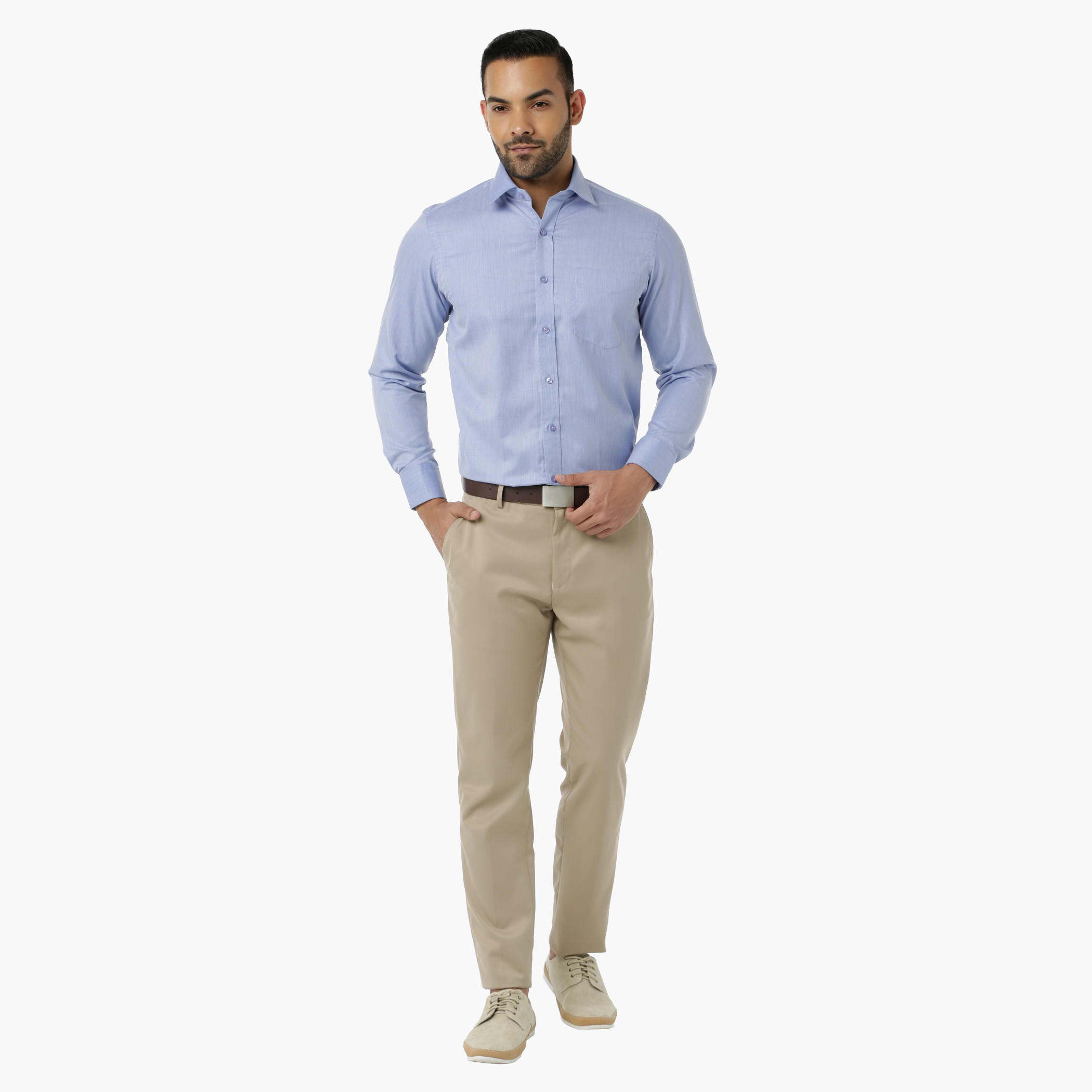 Formal Shirt with Collar Neck in Regular Fit-men-clothing-shirts-image-5