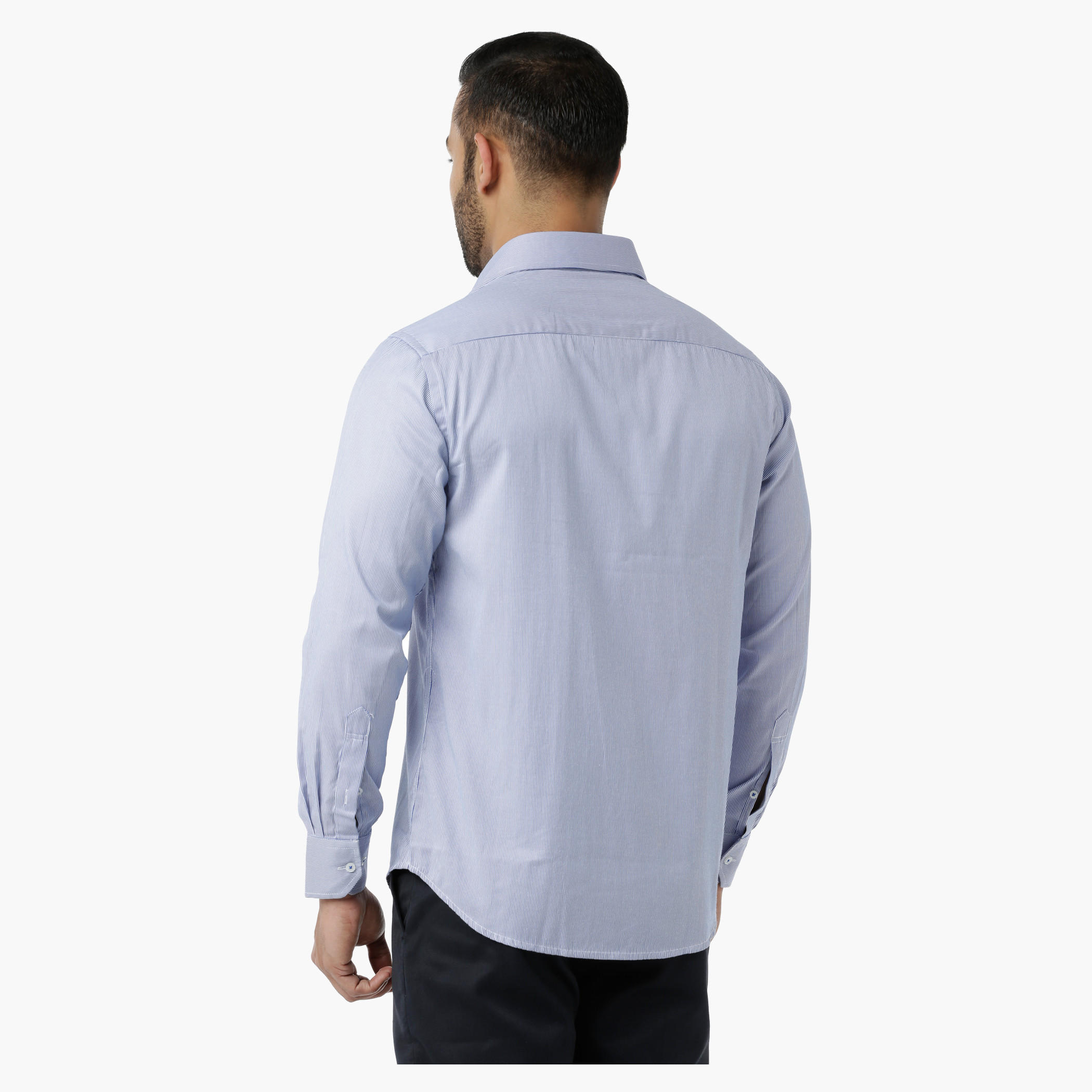 Striped Formal Shirt with Collar Neck in Regular Fit-men-clothing-shirts-image-2