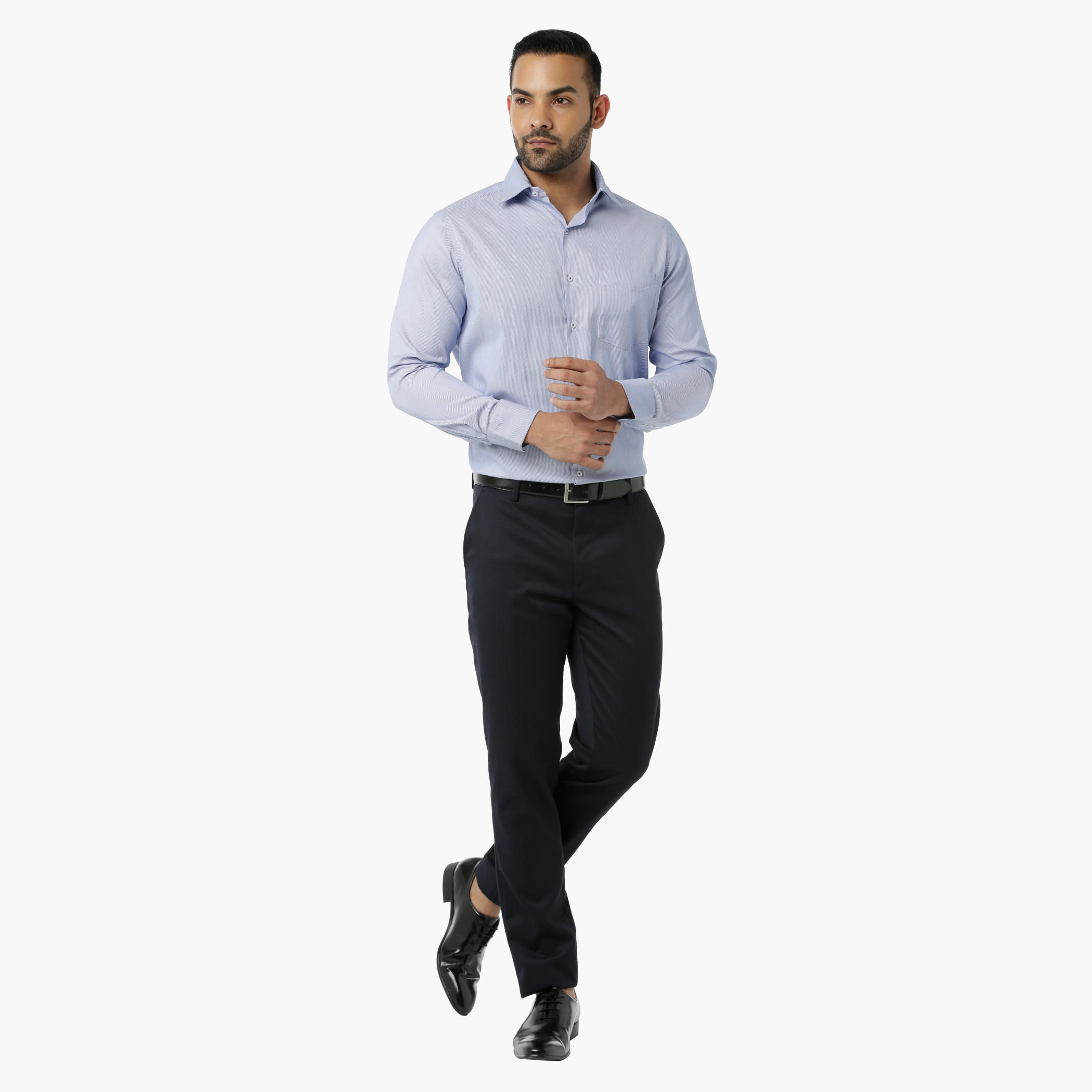 Striped Formal Shirt with Collar Neck in Regular Fit-men-clothing-shirts-image-5
