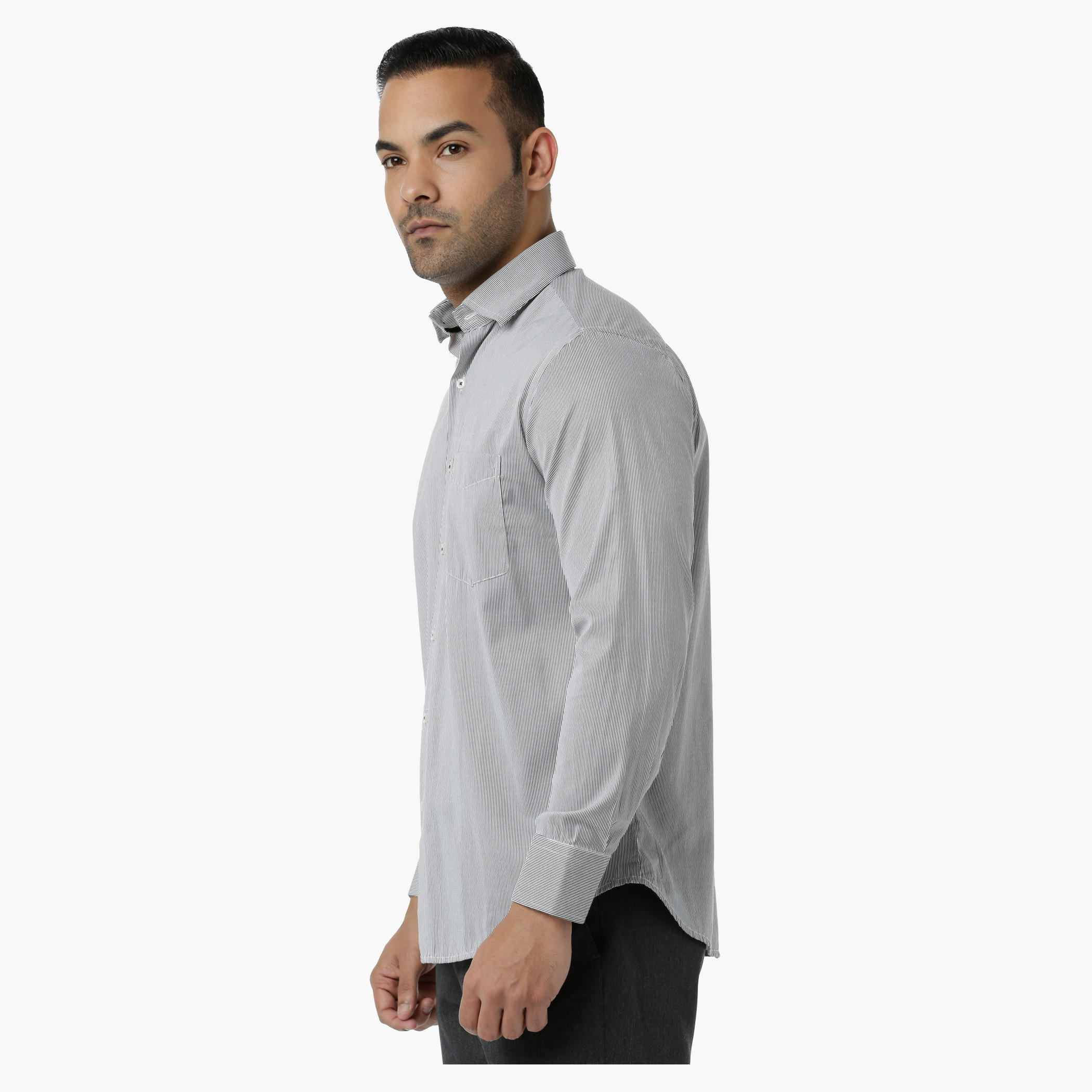 Striped Formal Shirt with Collar Neck in Regular Fit-men-clothing-shirts-image-8