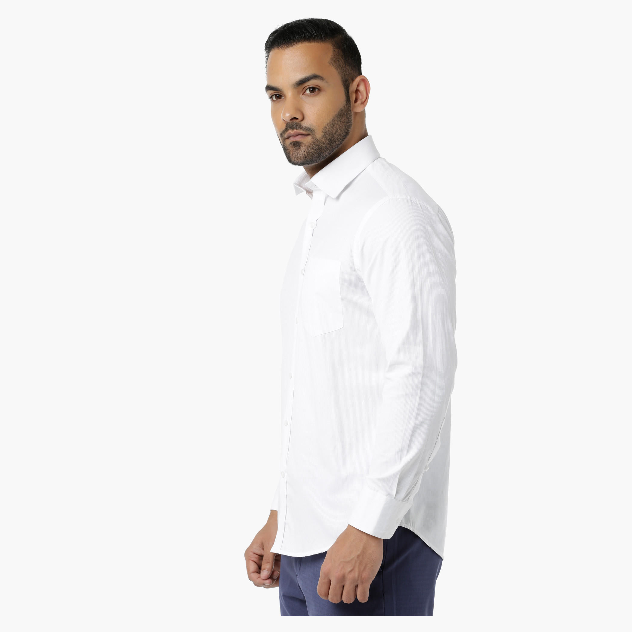 Striped Formal Shirt with Collar Neck in Regular Fit-men-clothing-shirts-image-3