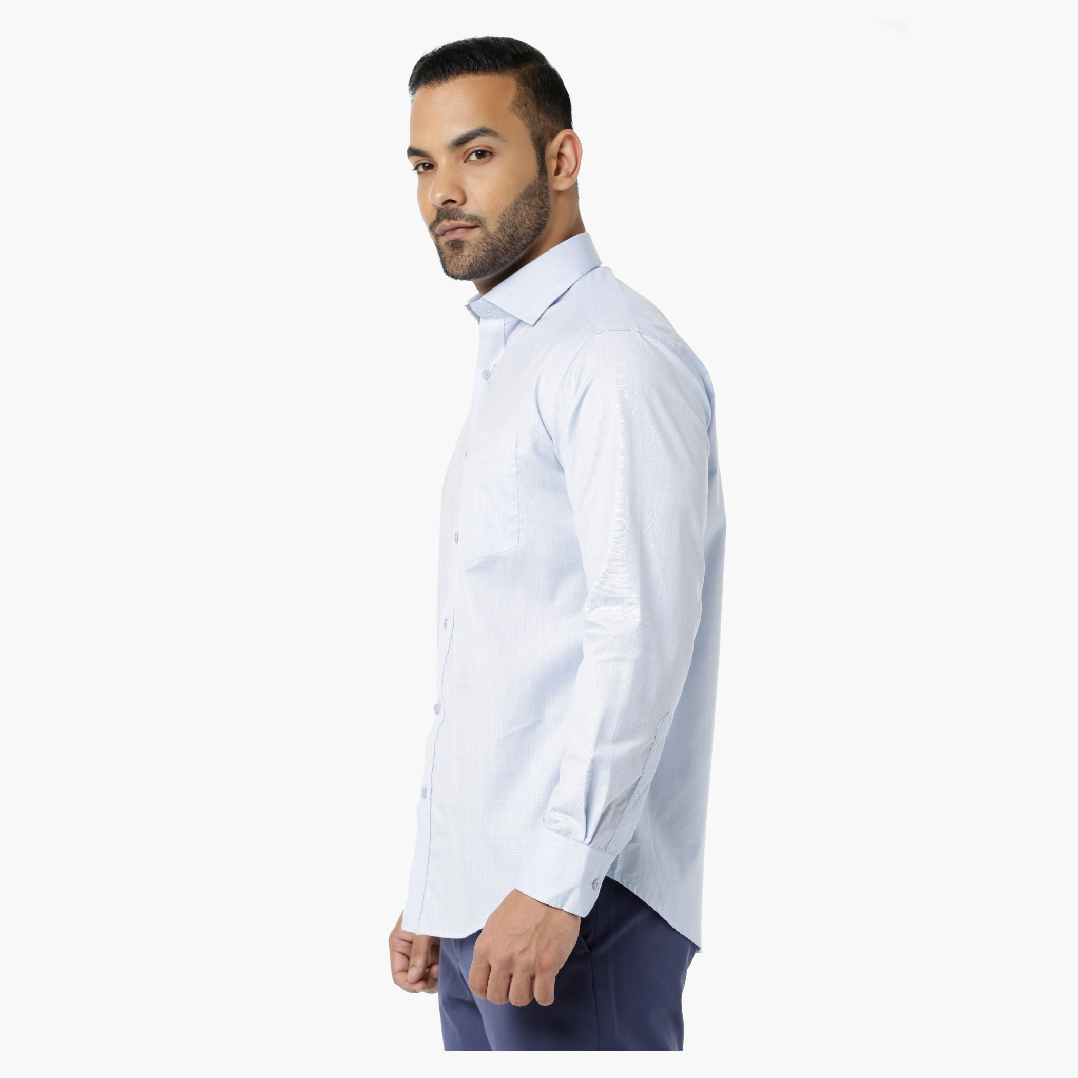Formal Shirt with Collar Neck in Regular Fit-men-clothing-shirts-image-3