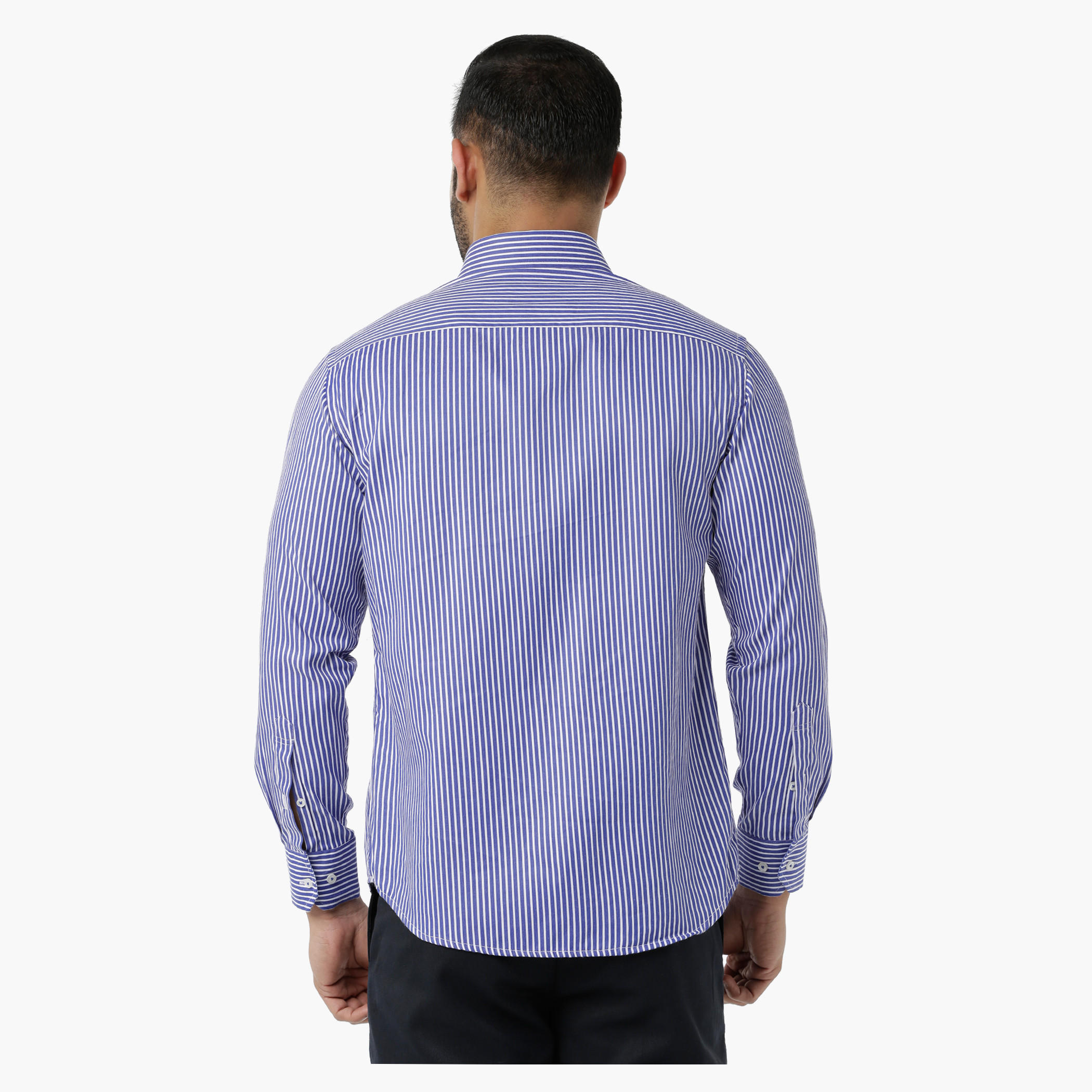 Striped Formal Shirt with Collar Neck in Regular Fit-men-clothing-shirts-image-2