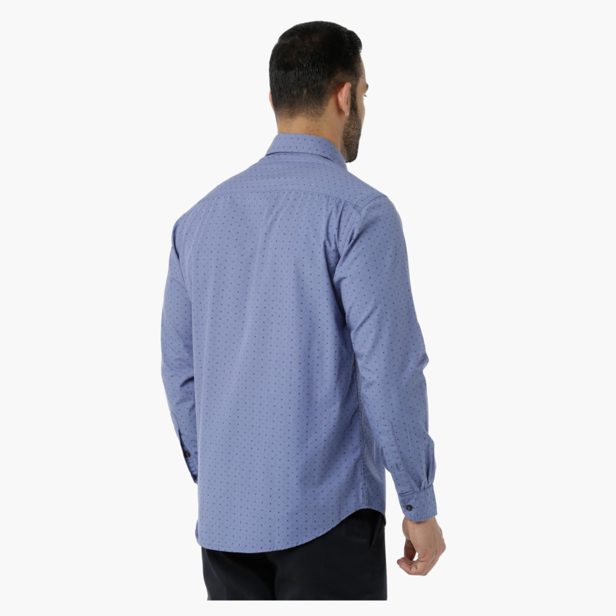 Printed Formal Shirt with Collar Neck in Regular Fit-men-clothing-shirts-image-2