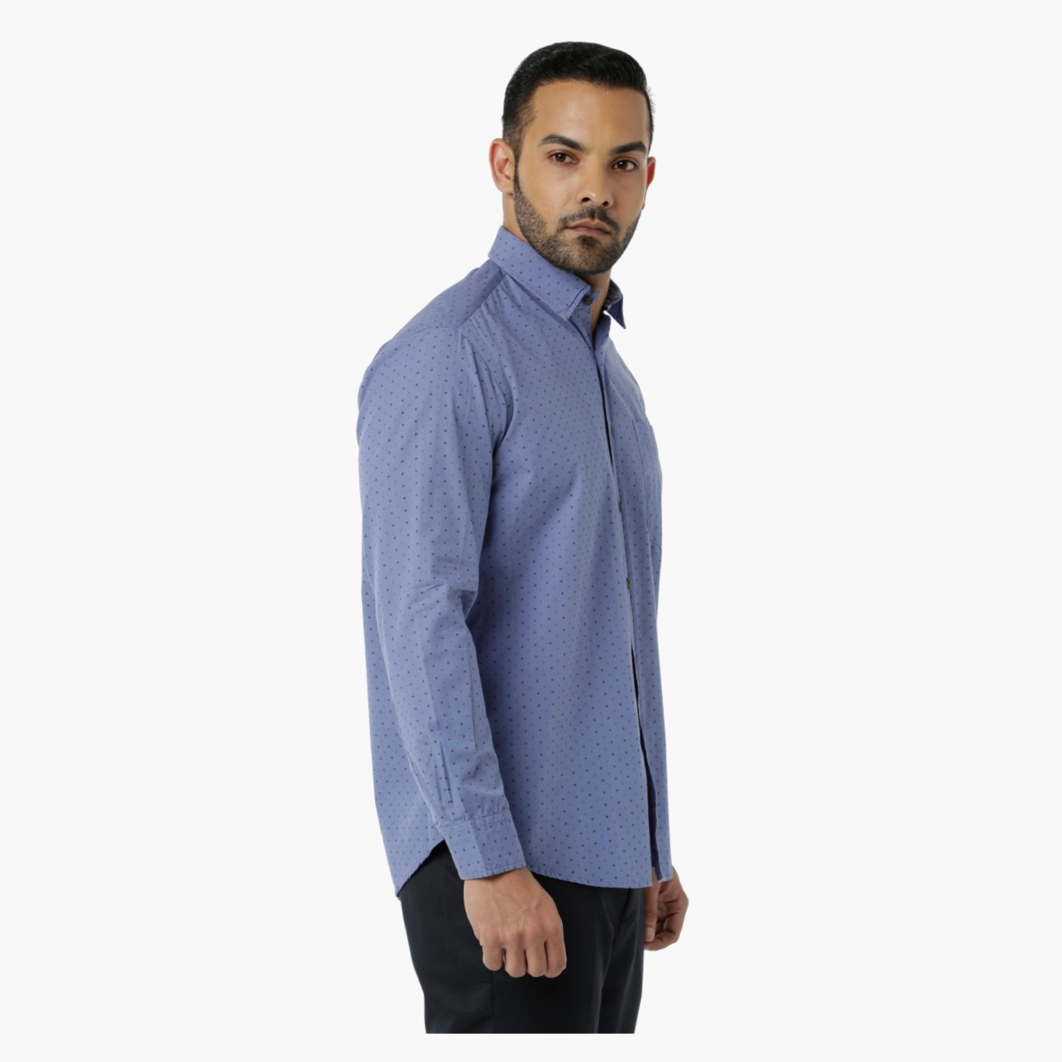 Printed Formal Shirt with Collar Neck in Regular Fit-men-clothing-shirts-image-3