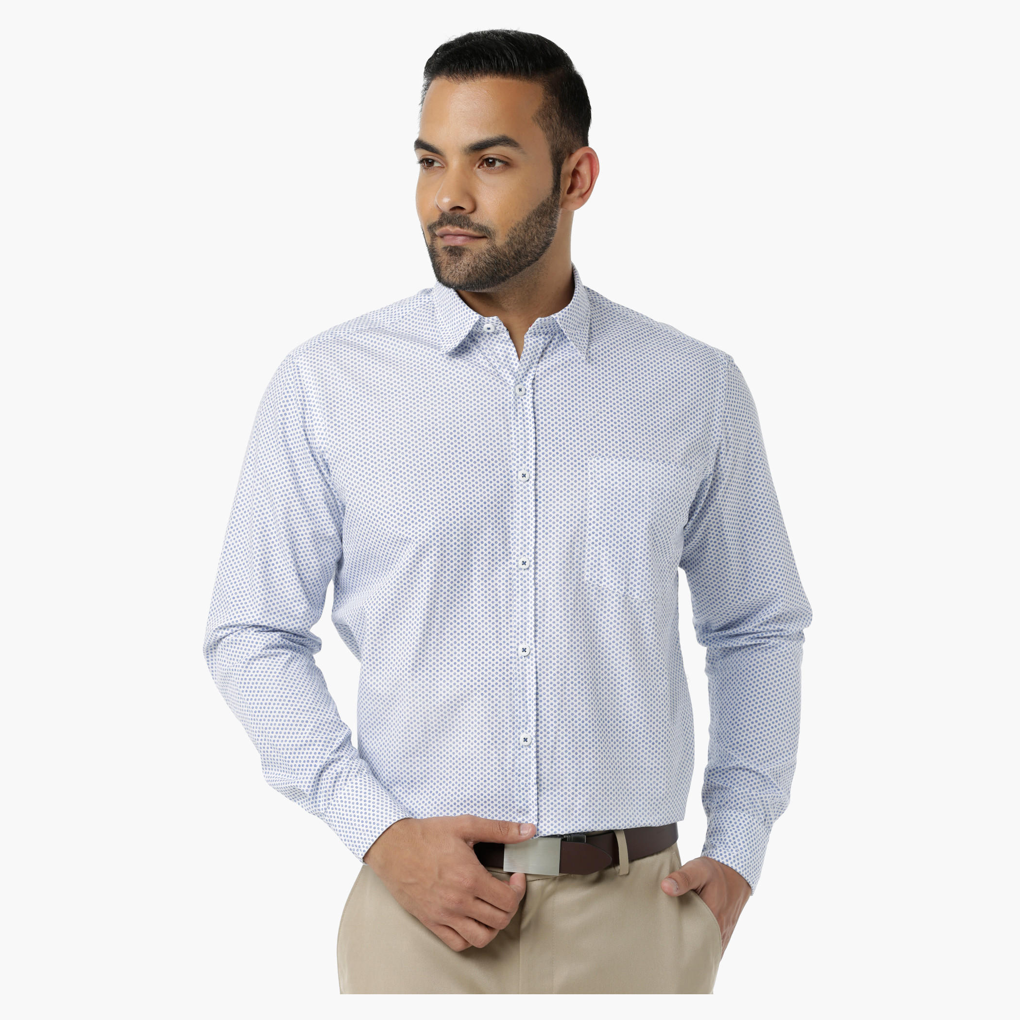 Printed Formal Shirt with Collar Neck in Regular Fit-men-clothing-shirts-image-1