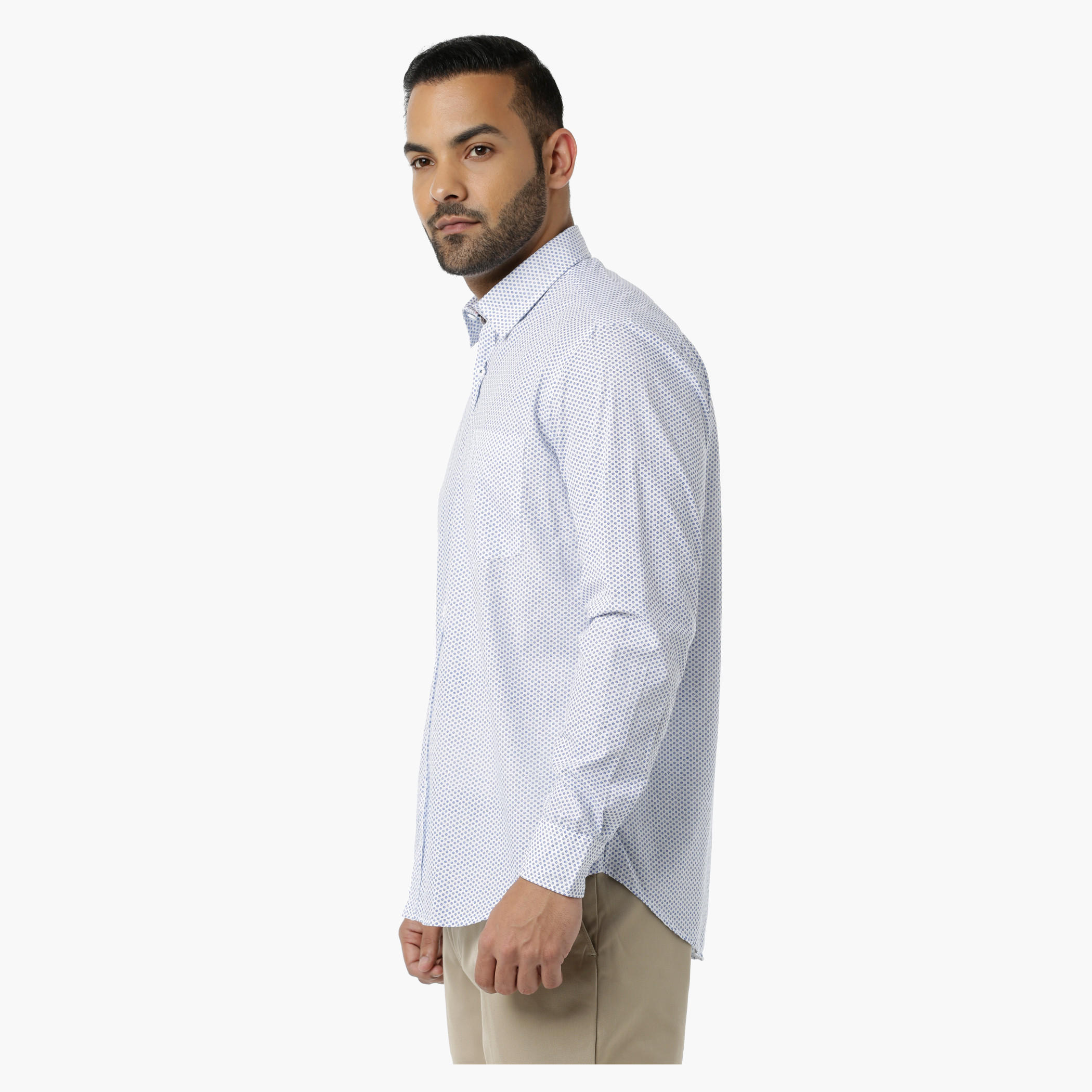 Printed Formal Shirt with Collar Neck in Regular Fit-men-clothing-shirts-image-3