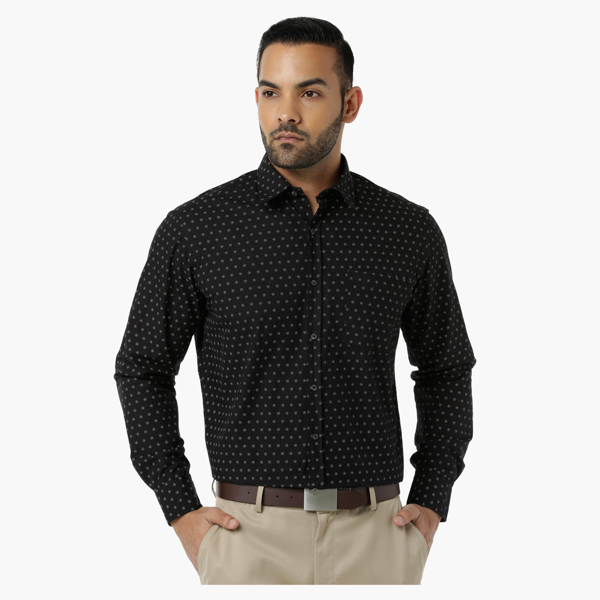 Printed Formal Shirt with Collar Neck in Regular Fit-men-clothing-shirts-image-5
